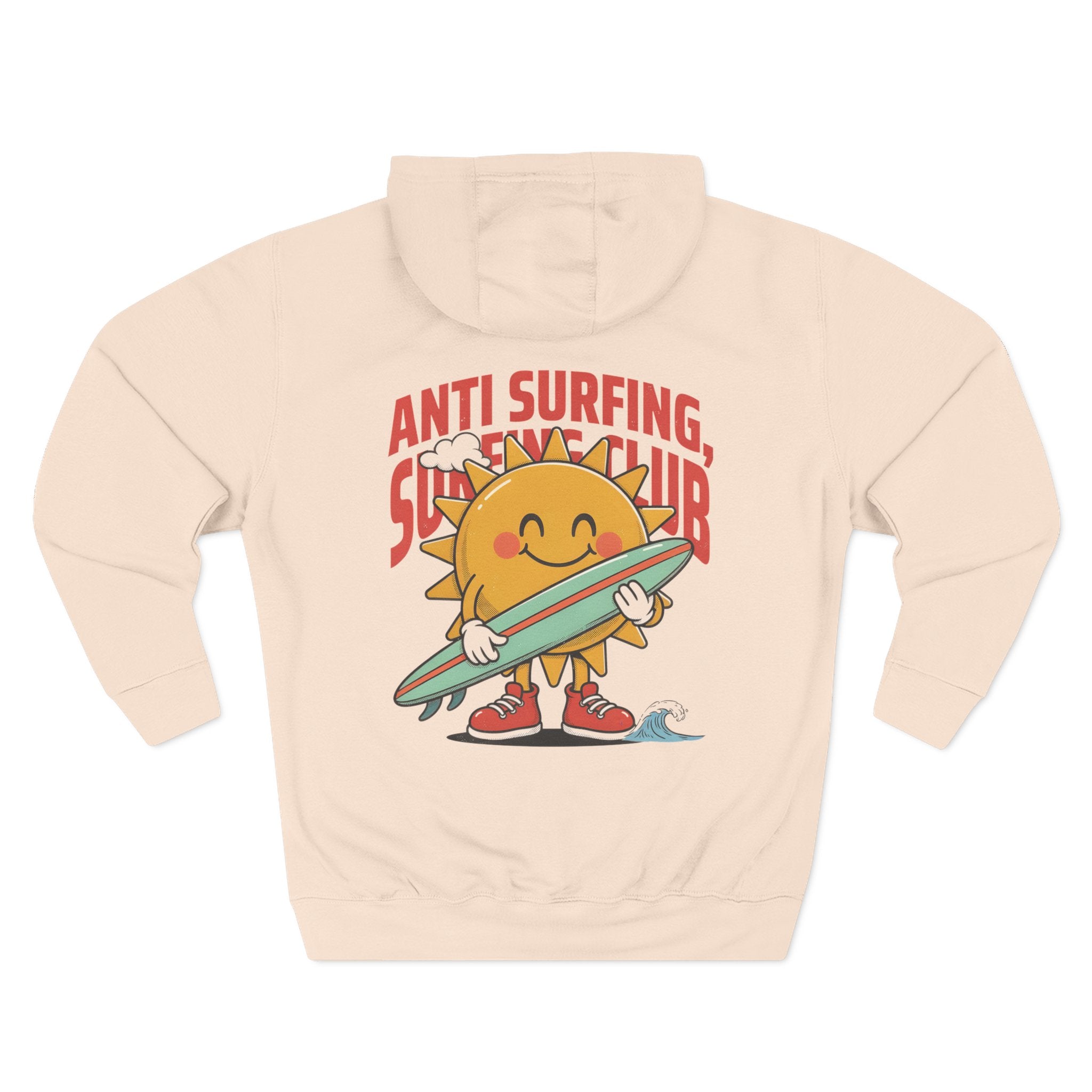 Hoodie — 'Certified Overthinker' & 'Anti Surfing Sun Club' Graphic Pullover