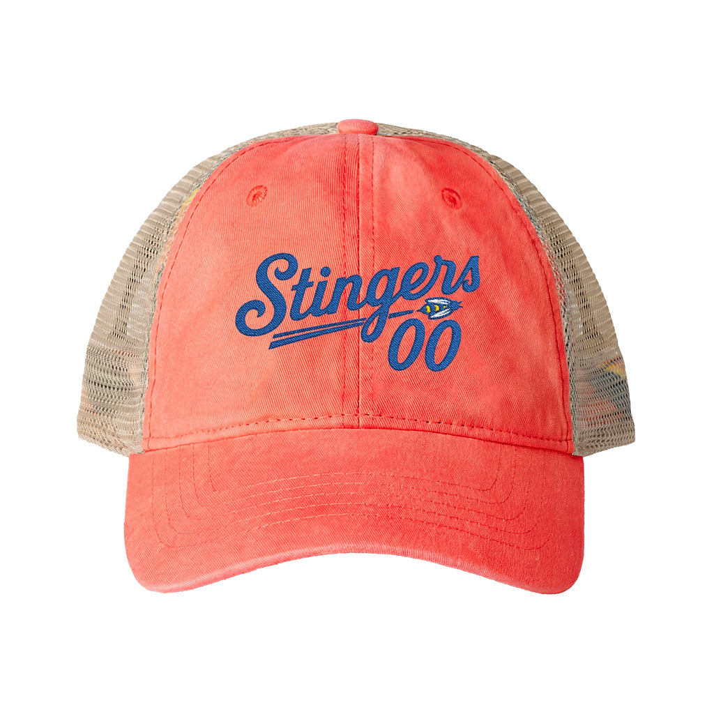 Black Leopard Print Washed Mesh-Back Cap