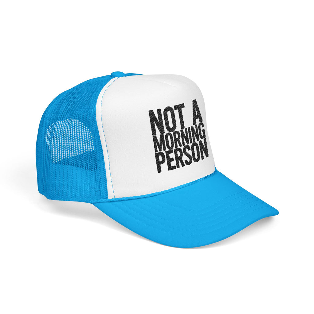 Trucker Hat — NOLA Music Person Glitter Text Foam Mesh Cap