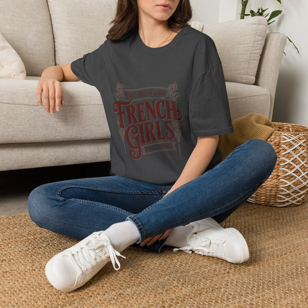 French Girls T-Shirt — "Like One of Your French Girls" Vintage Script Tee