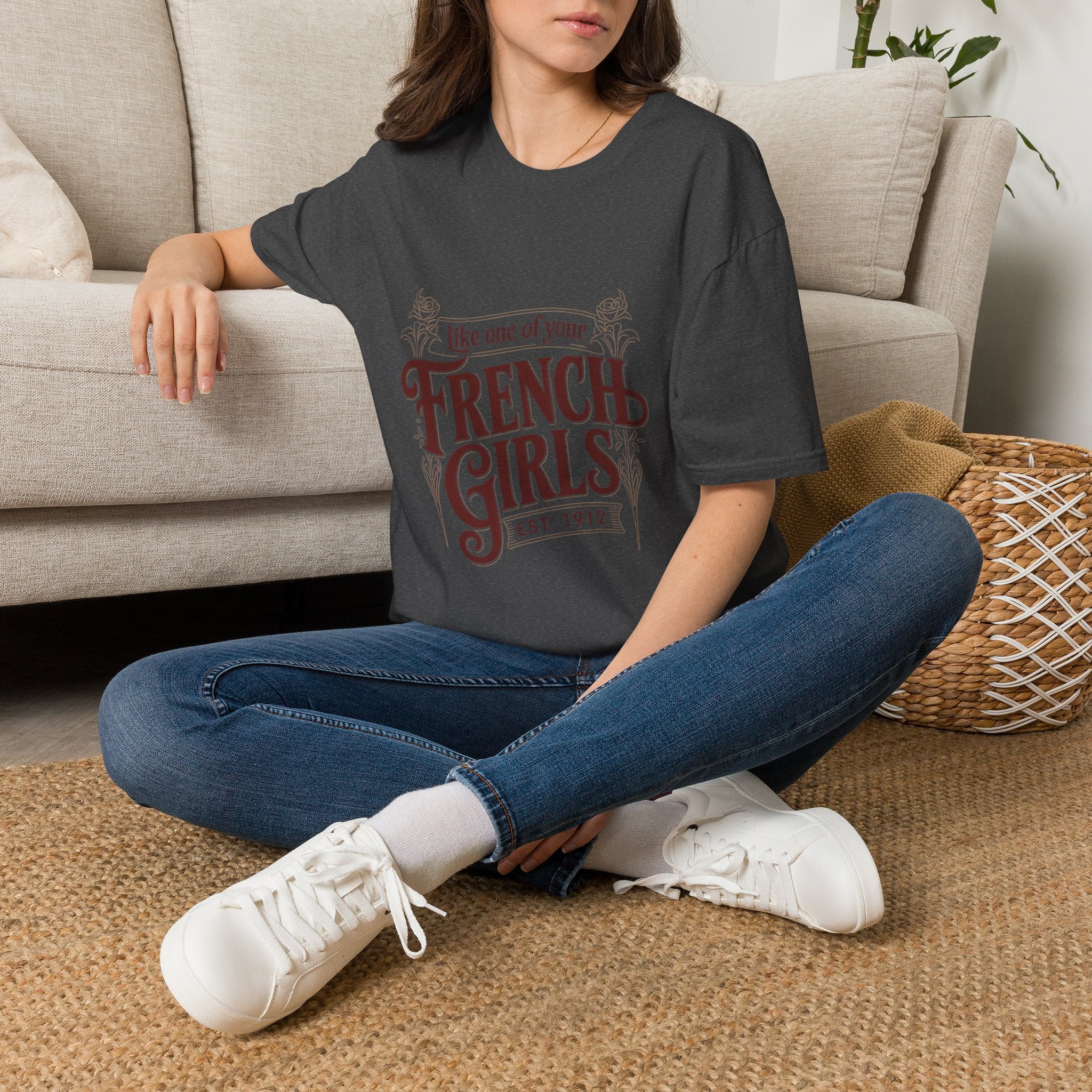 French Girls T-Shirt — "Like One of Your French Girls" Vintage Script Tee
