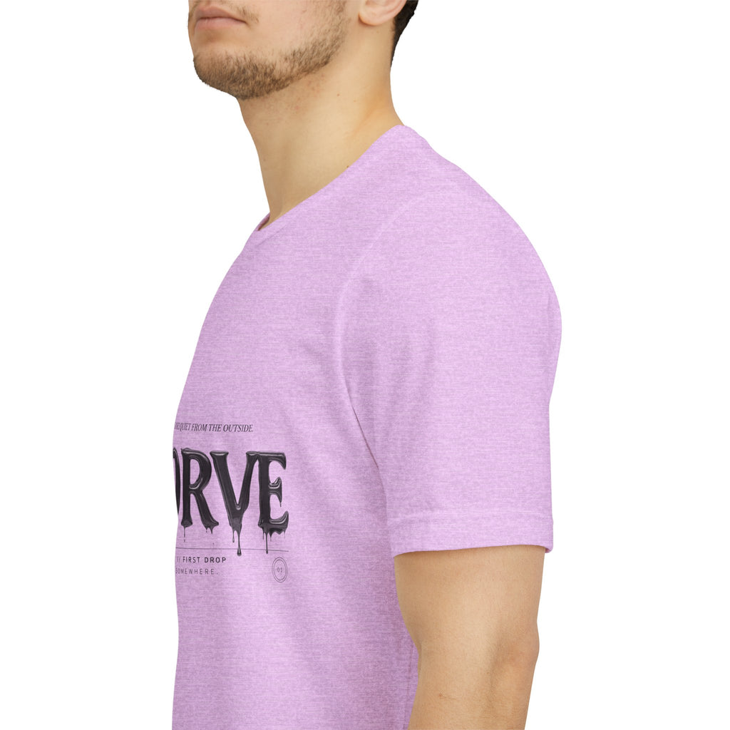 Noorve Drip Logo T-Shirt — Graphic White Tee with Gothic Dripping Text