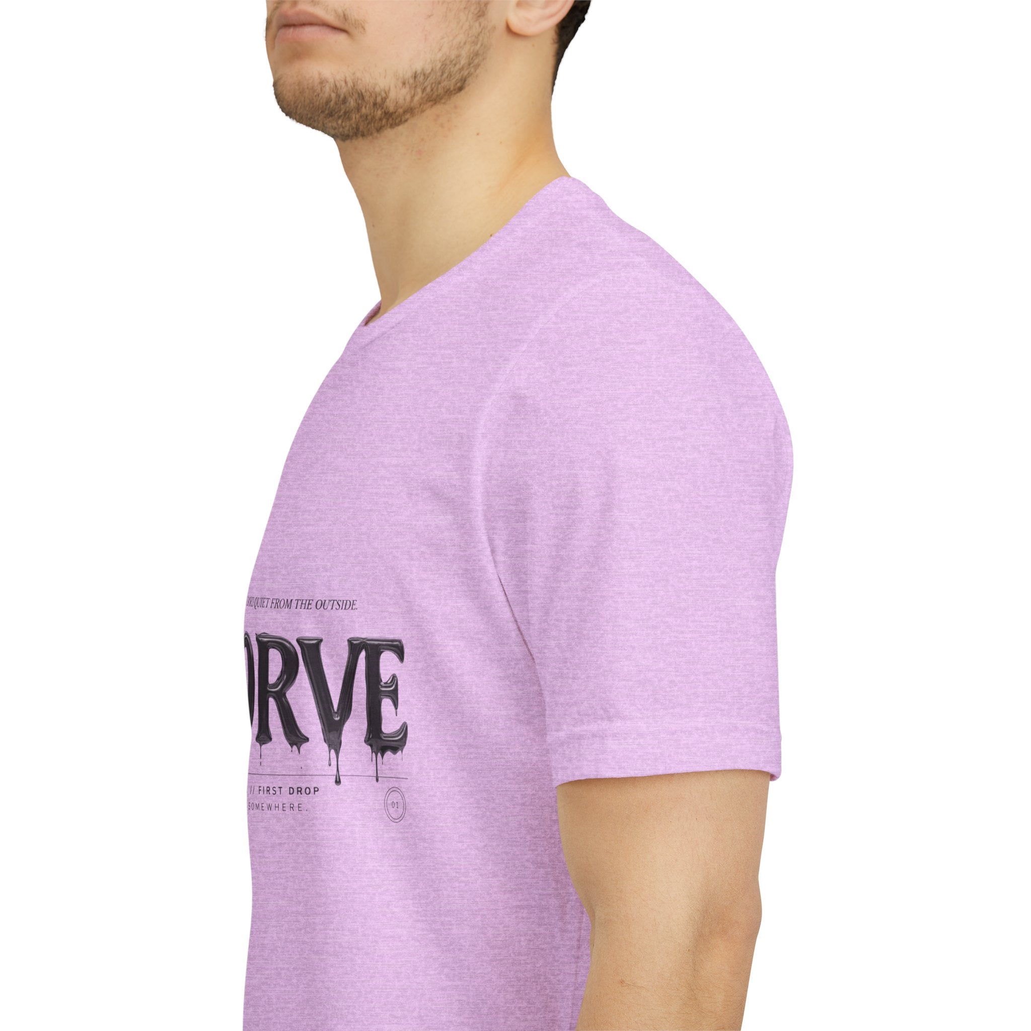 Noorve Drip Logo T-Shirt — Graphic White Tee with Gothic Dripping Text