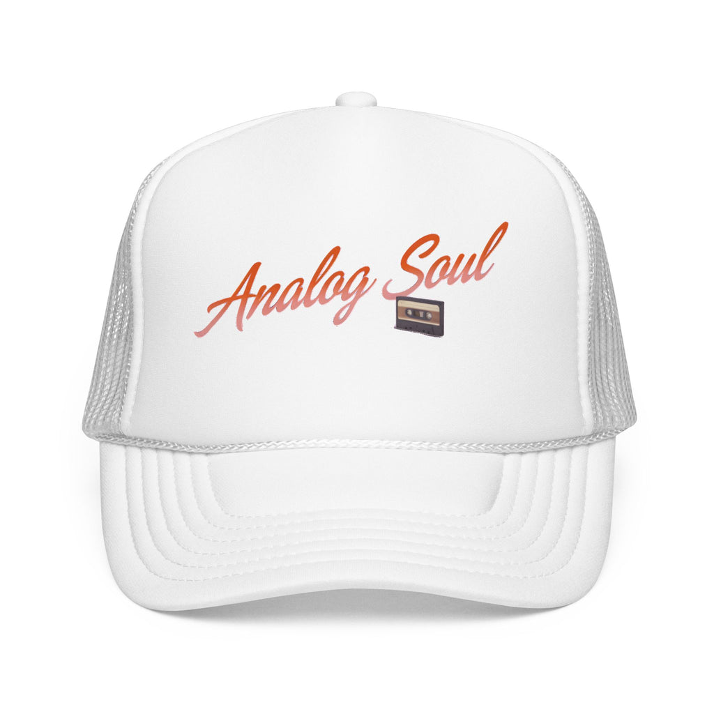 Trucker Hat — "Analog Soul" Retro Cassette Foam Cap
