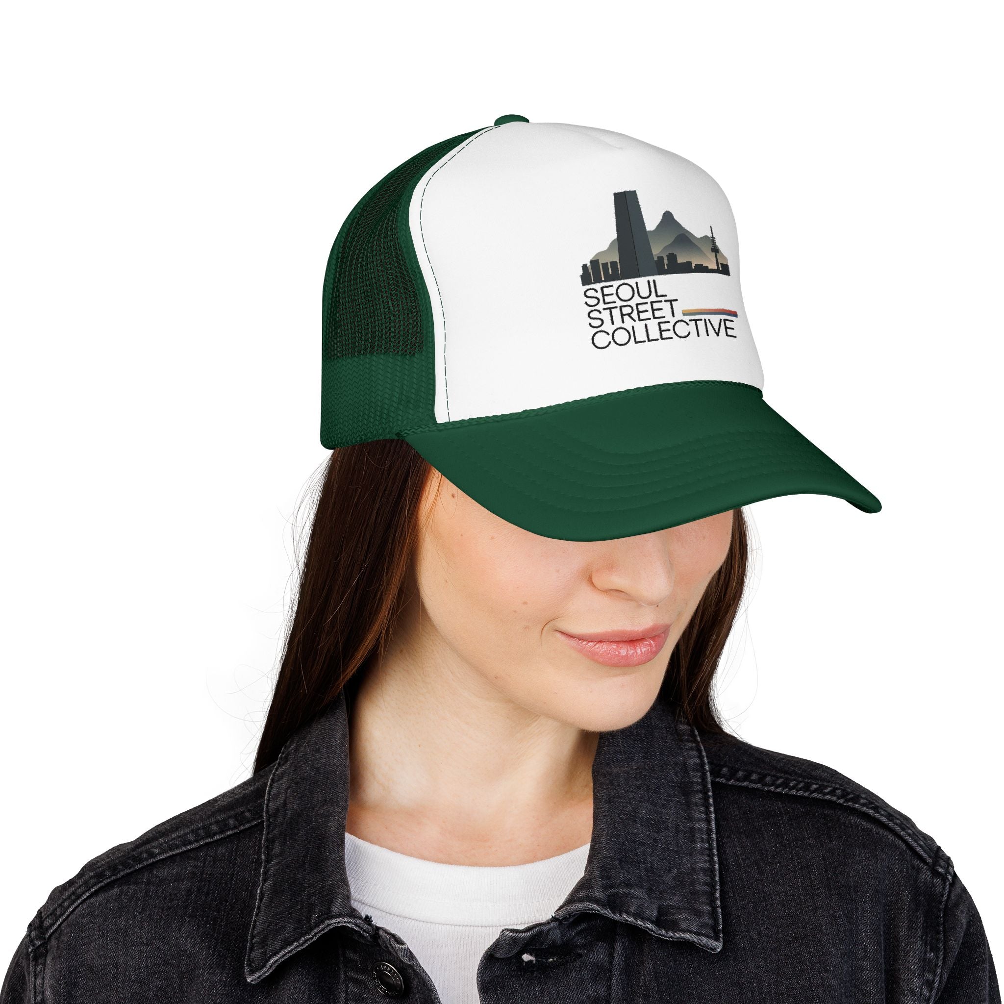 Trucker Hat — Salt Lake City Skyline Vintage Graphic
