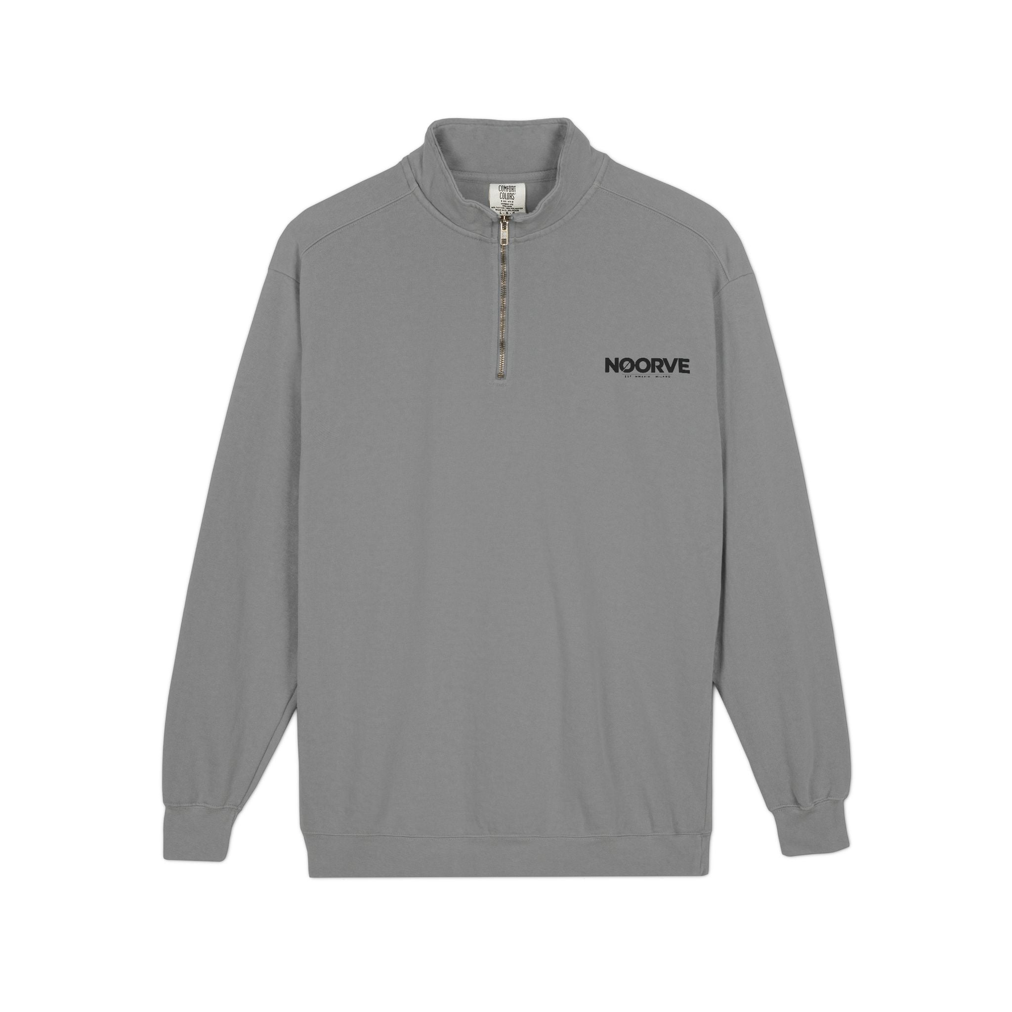 Quarter-Zip Sweatshirt — Midnight Snack Crew Raccoon Graphic | Noorve | Sweatshirt