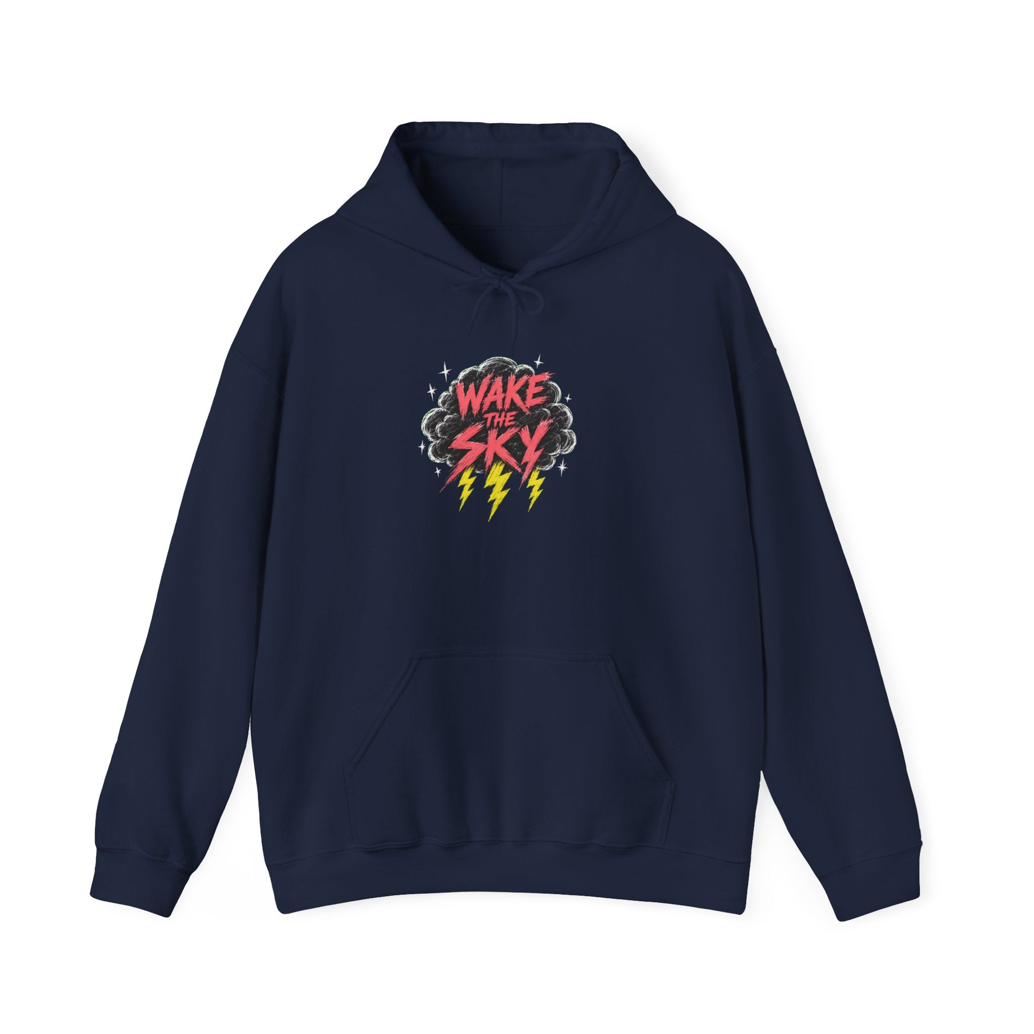 Midnight Snack Crew Hoodie — 'Wake the Sky' Raccoon Graphic Hooded Sweatshirt | Noorve | Hoodie