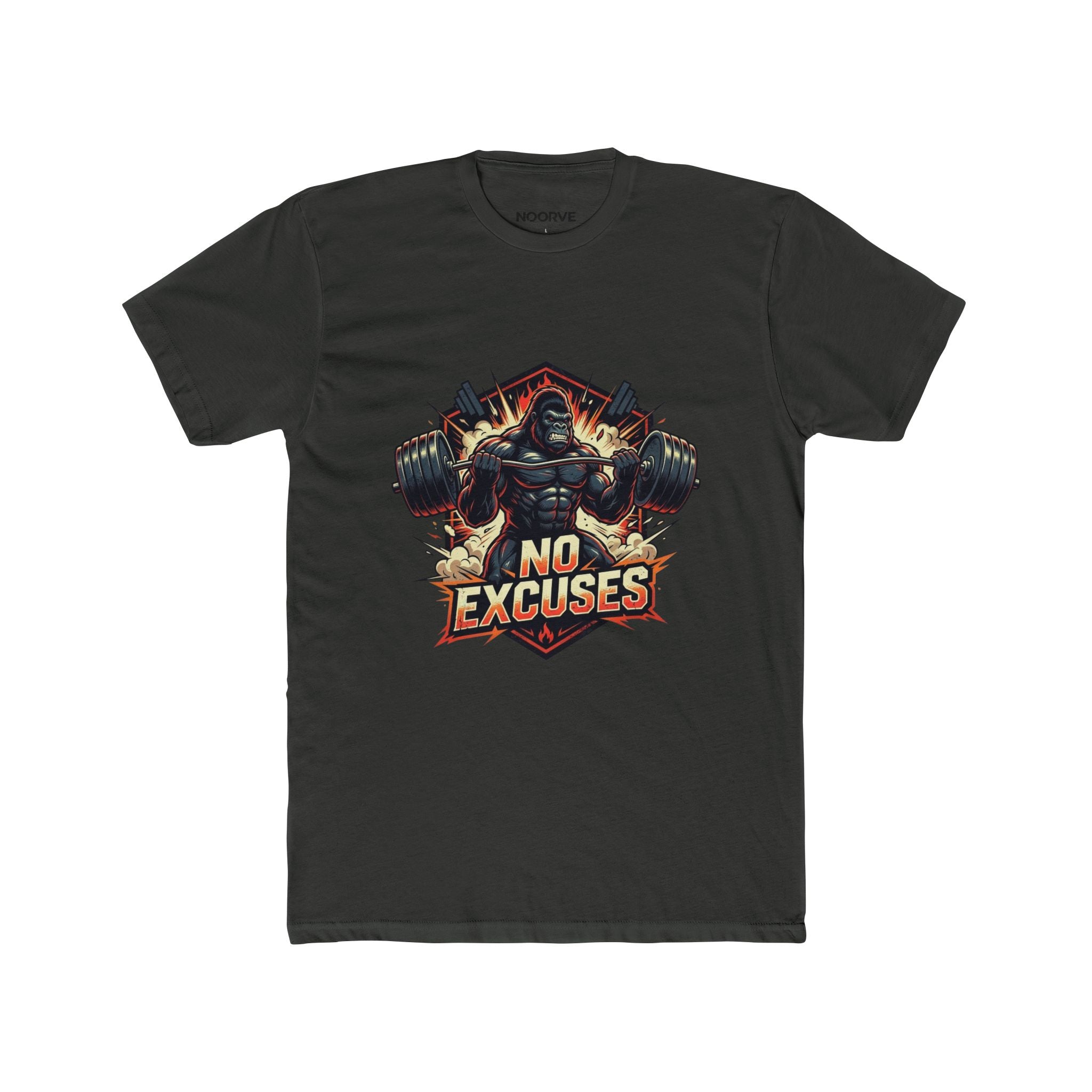 No Excuses Gym T-Shirt — Motivational Weightlifting Tee | Noorve | T-Shirt