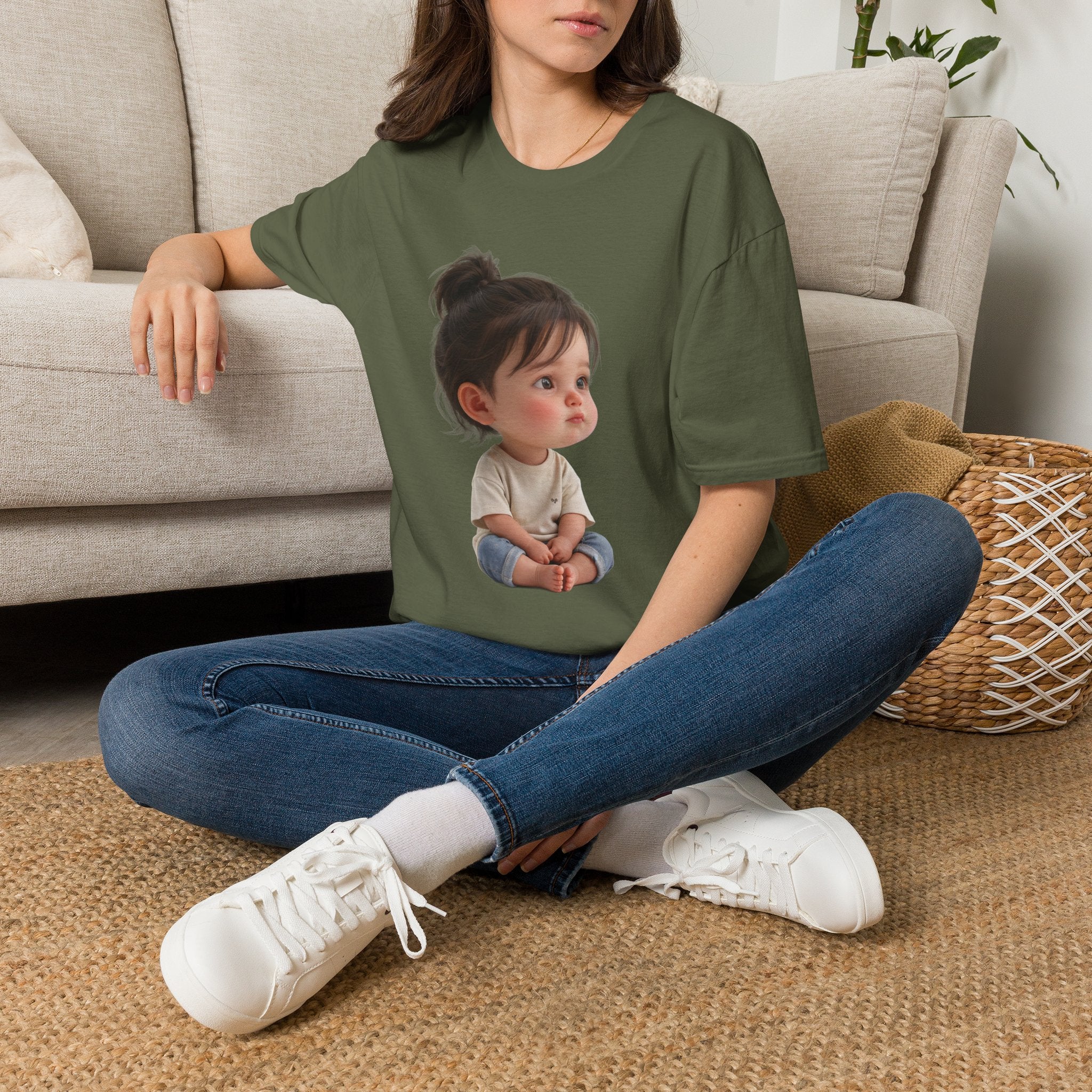Cute Toddler Portrait T-Shirt — Adorable Baby Face Graphic Tee | Noorve | T-Shirt