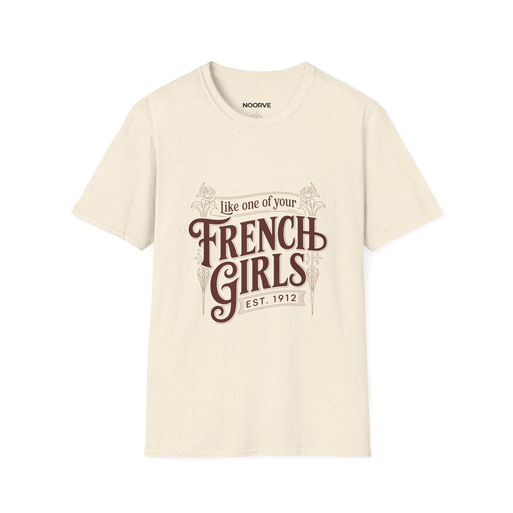 French Girls T-Shirt — "Like One of Your French Girls" Vintage Script Tee
