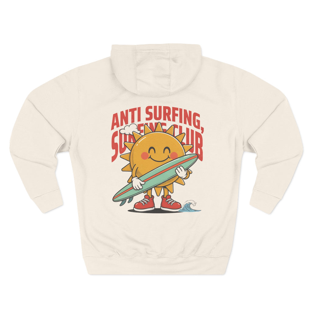 Hoodie — 'Certified Overthinker' & 'Anti Surfing Sun Club' Graphic Pullover