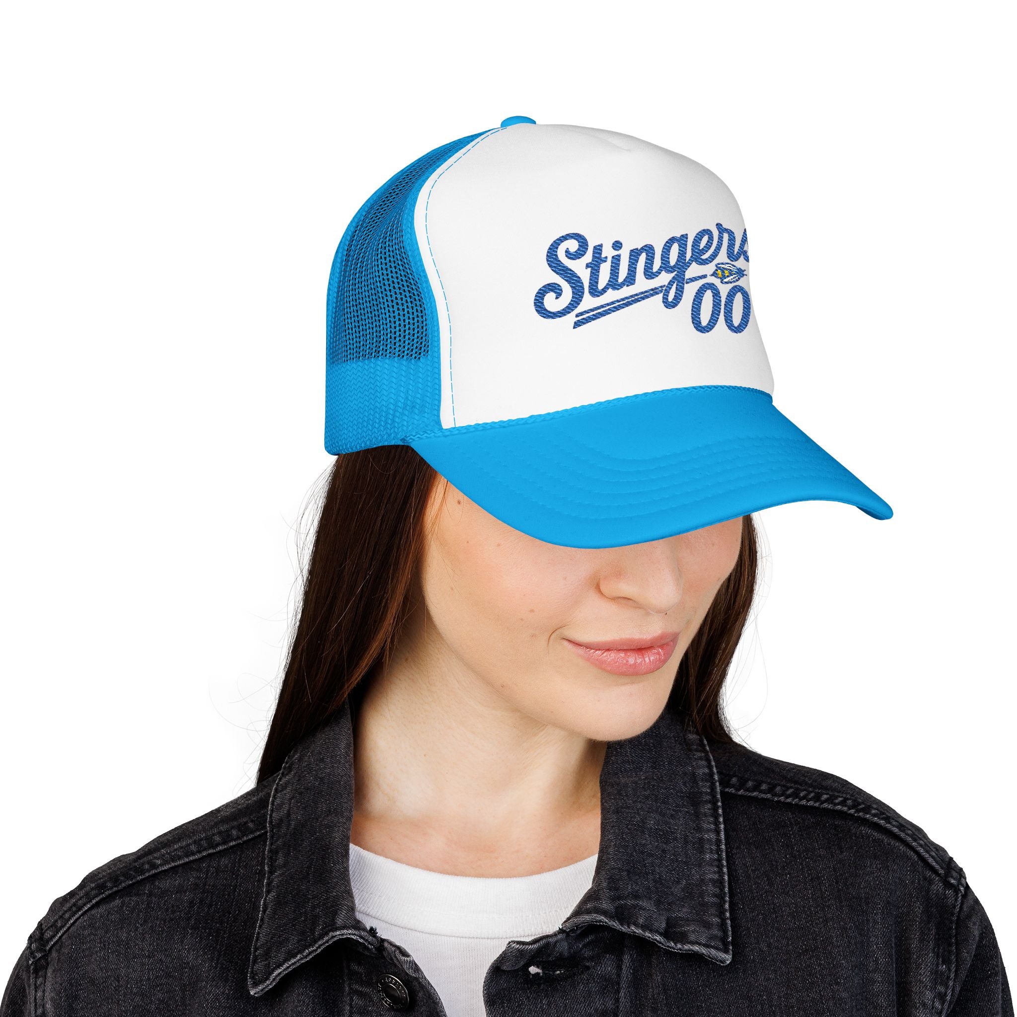 Stingers '00 Trucker Hat — Vintage Script Foam Mesh Cap