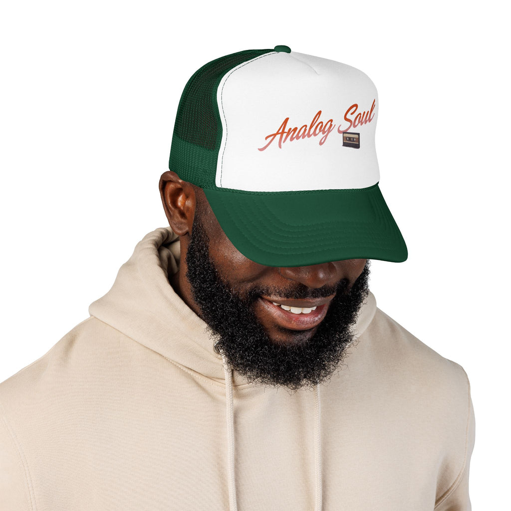 Trucker Hat — "Analog Soul" Retro Cassette Foam Cap
