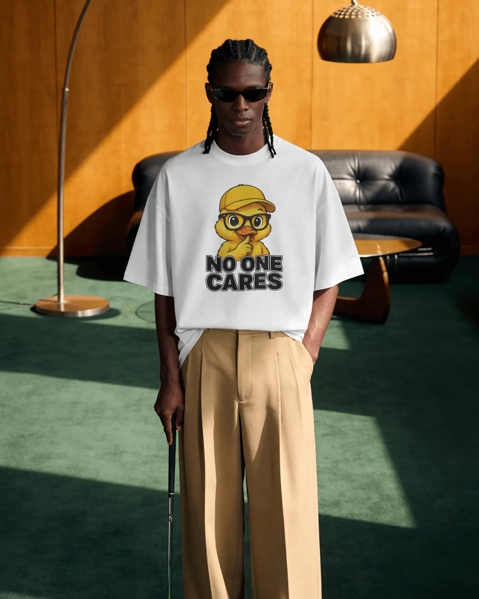 T-Shirt — Shhh... No One Cares Funny Emoji Graphic Tee | Noorve | T-Shirt