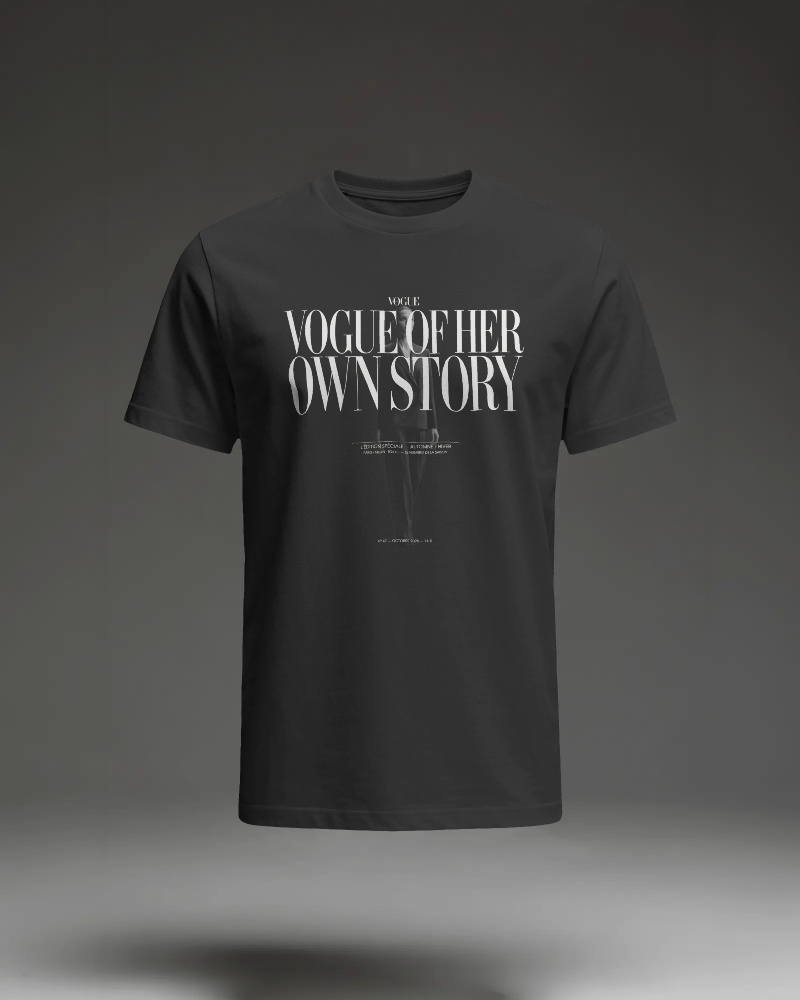 Vogue Of Her Own Story T-Shirt — Feminine Empowerment Graphic Tee | Noorve | T-Shirt