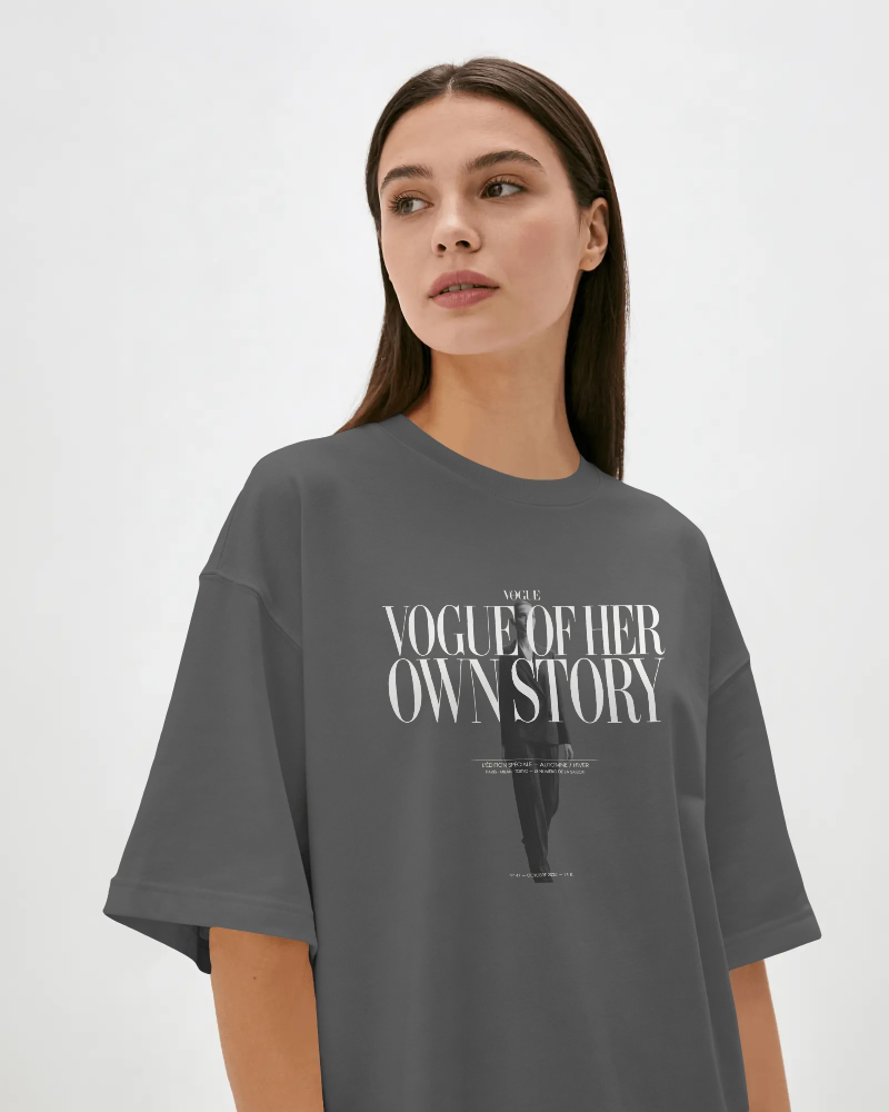 Vogue Of Her Own Story T-Shirt — Feminine Empowerment Graphic Tee | Noorve | T-Shirt