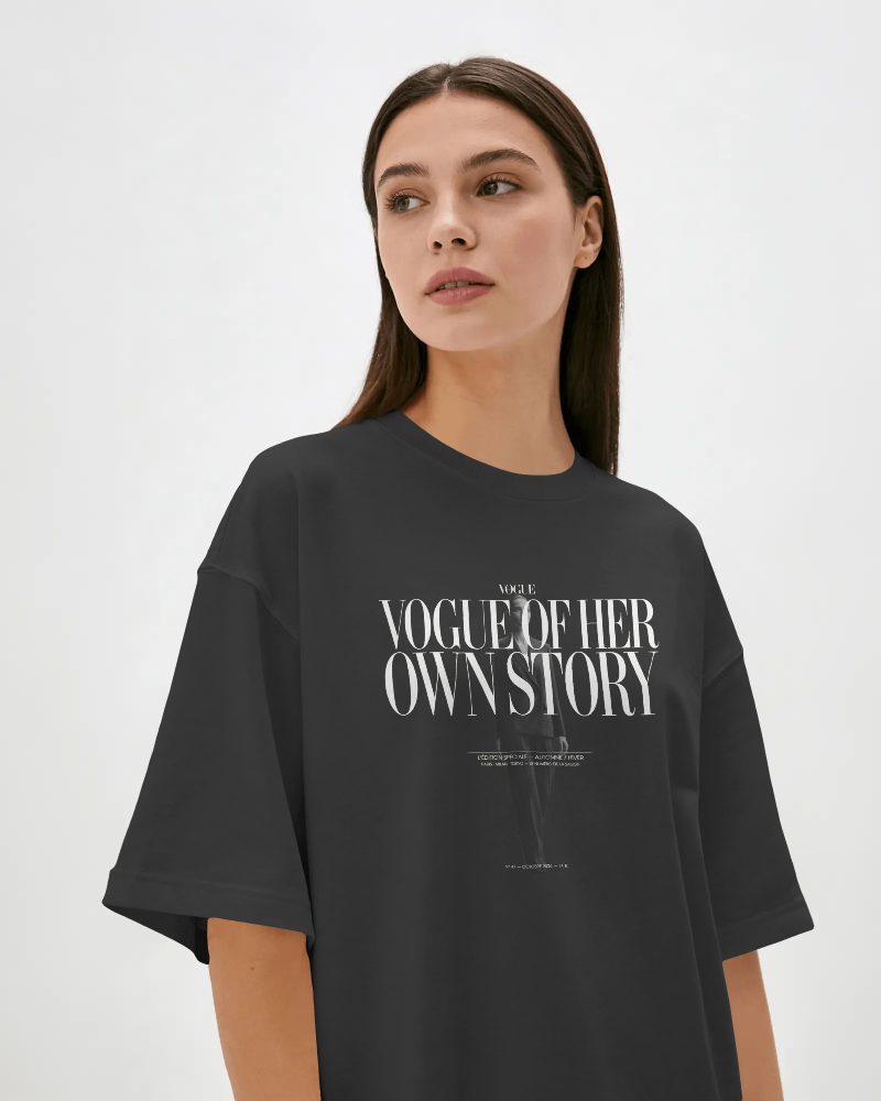 Vogue Of Her Own Story T-Shirt — Feminine Empowerment Graphic Tee | Noorve | T-Shirt
