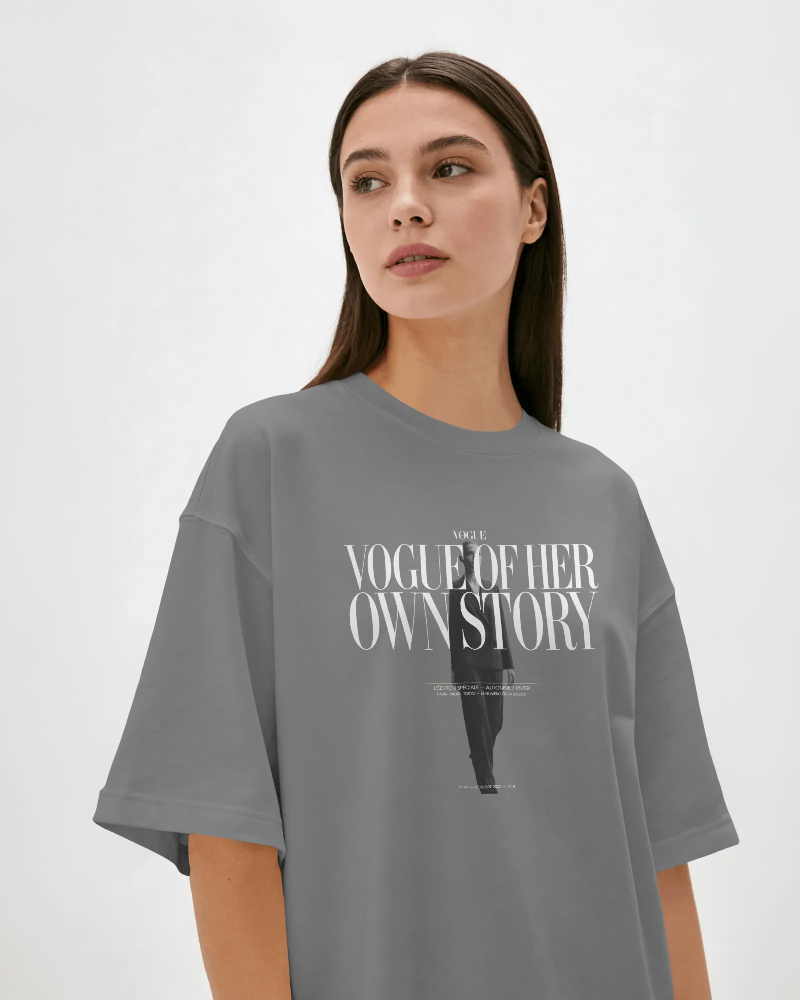 Vogue Of Her Own Story T-Shirt — Feminine Empowerment Graphic Tee | Noorve | T-Shirt