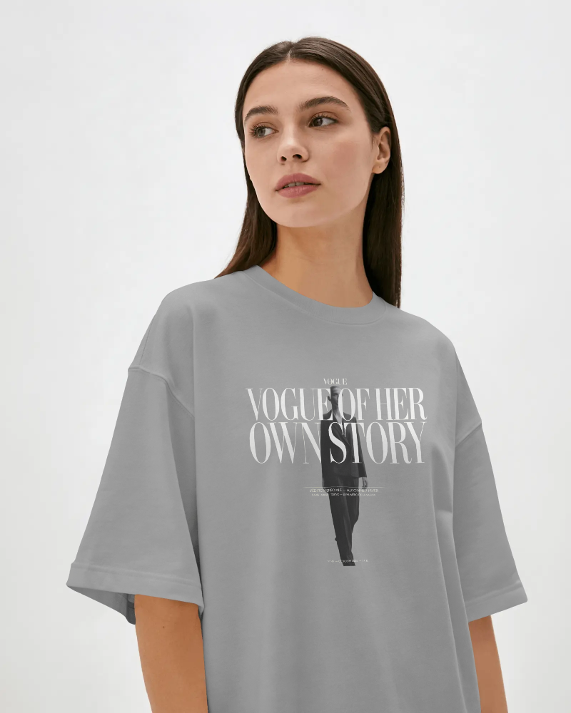 Vogue Of Her Own Story T‑Shirt — Feminine Empowerment Graphic Tee