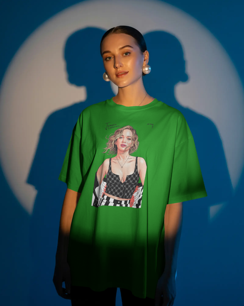La Vie Est Belle Graphic T-Shirt — Feminine Portrait & Floral Back Print