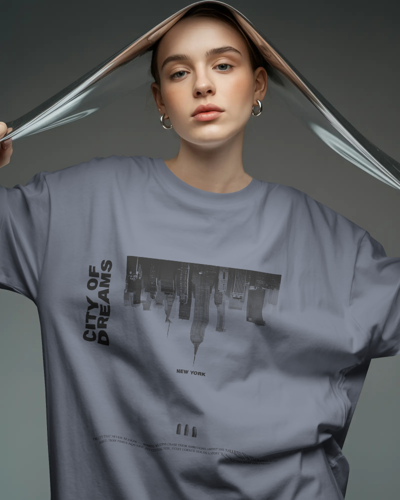 City of Dreams T-Shirt — Inverted New York Skyline Tee | Noorve | T-Shirt