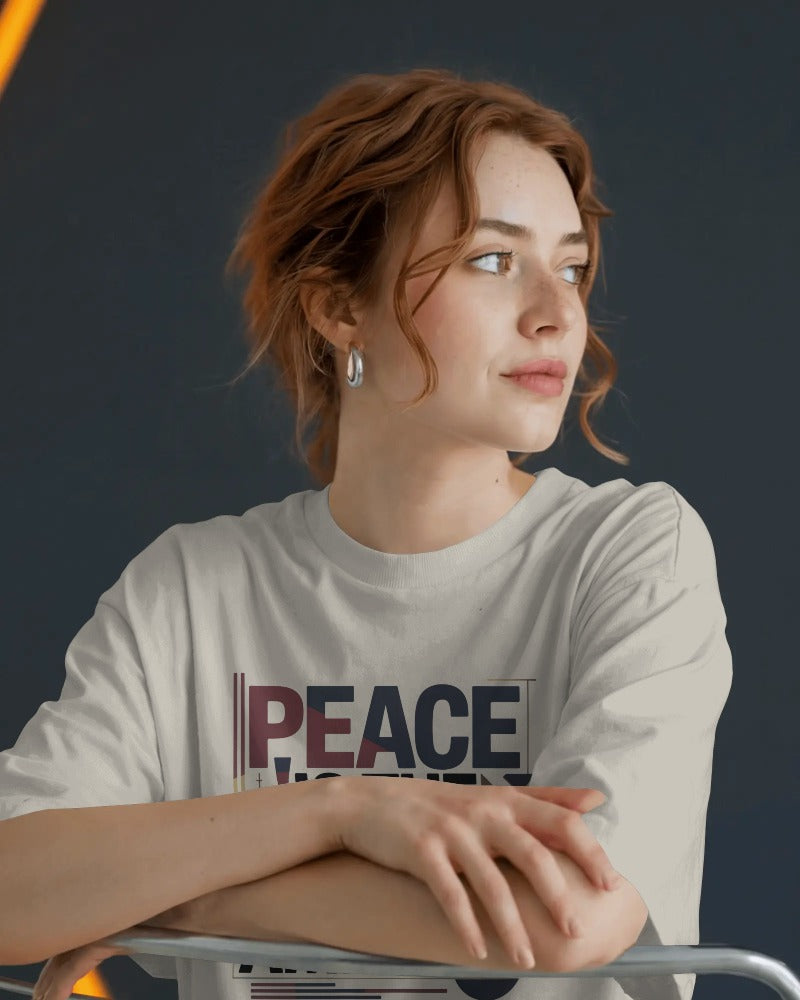 Peace Is The New Ambition T-Shirt — Modern Typography Peace Tee | Noorve | T-Shirt