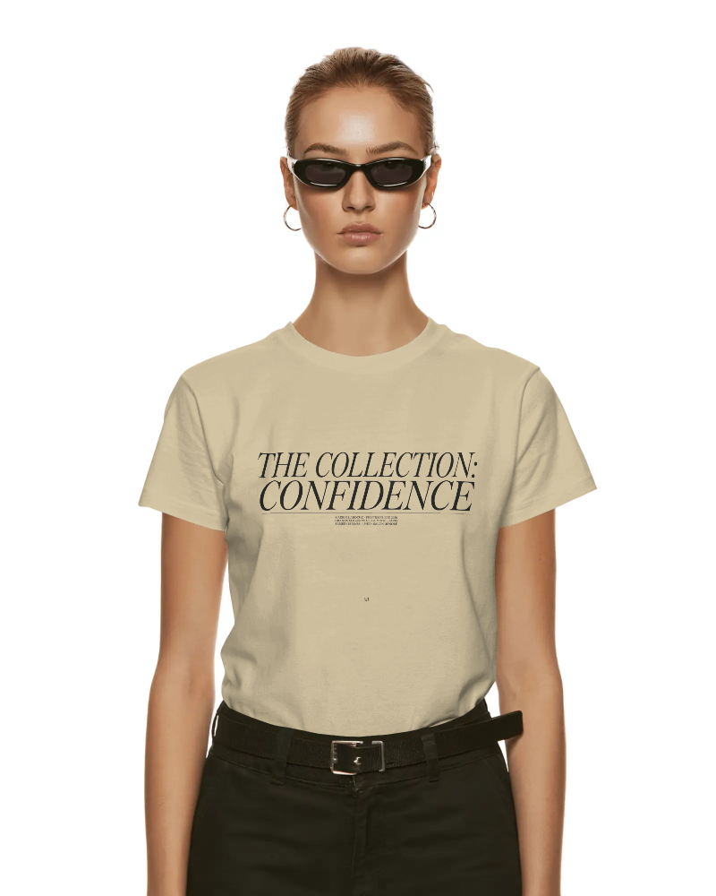 Confidence Collection T‑Shirt — 'The Collection: Confidence' Minimal Typography Tee