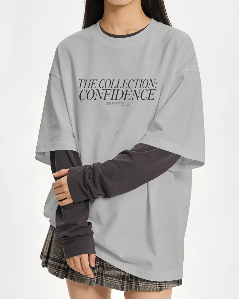 Confidence Collection T‑Shirt — 'The Collection: Confidence' Minimal Typography Tee