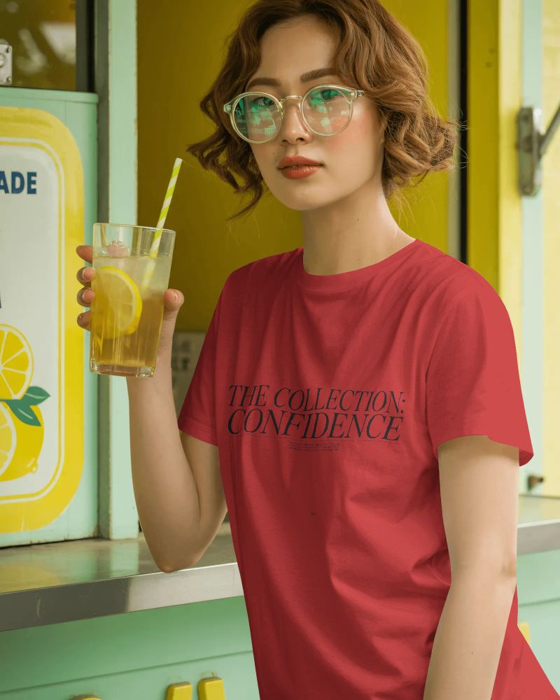 Confidence Collection T‑Shirt — 'The Collection: Confidence' Minimal Typography Tee