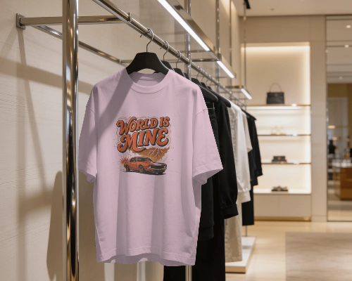 World Is Mine Vintage Muscle Car T-Shirt