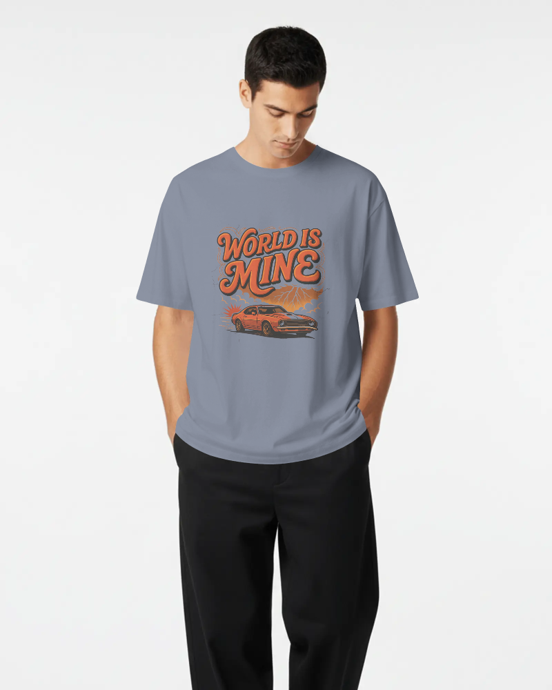 World Is Mine Vintage Muscle Car T-Shirt