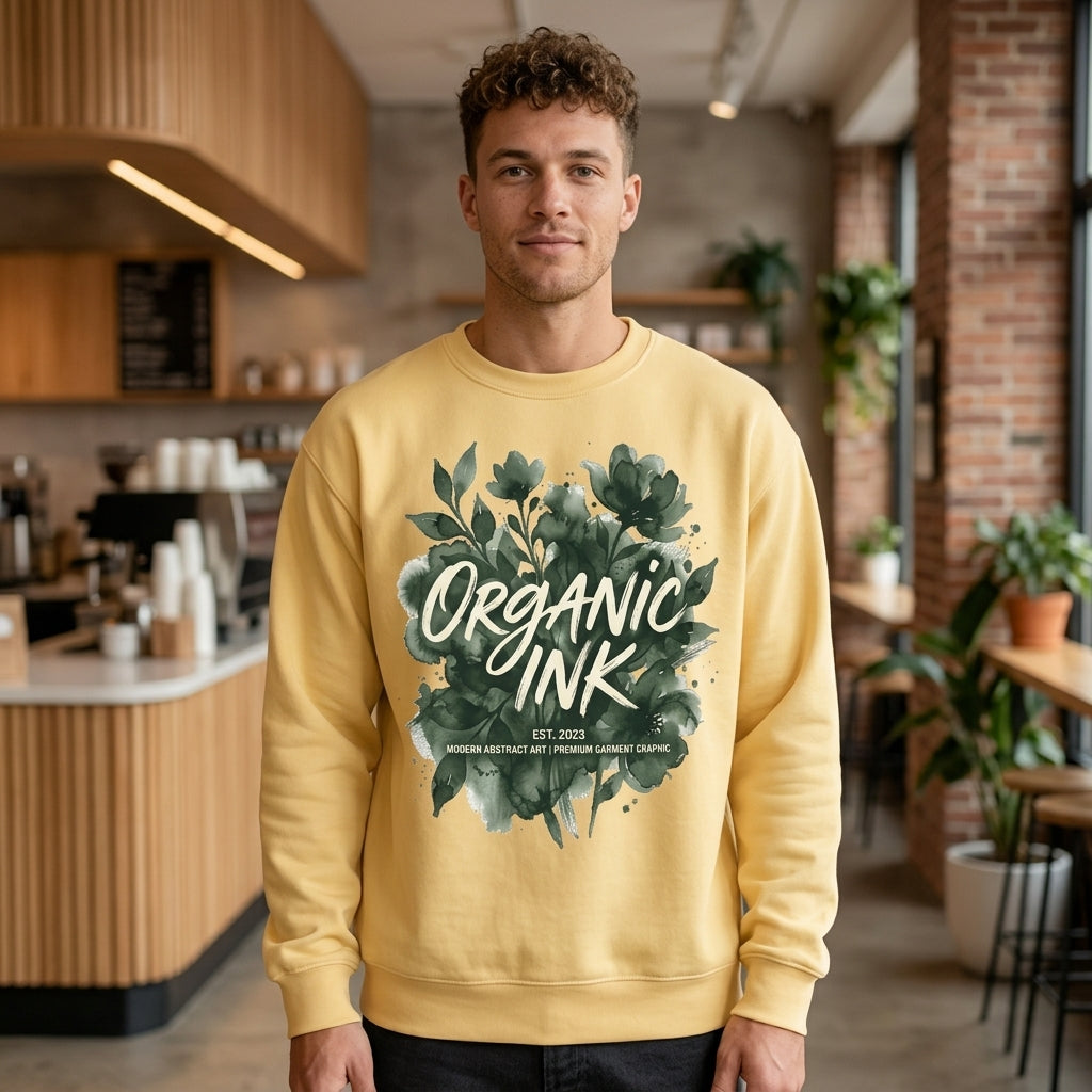 Organic Ink Botanical Sweatshirt