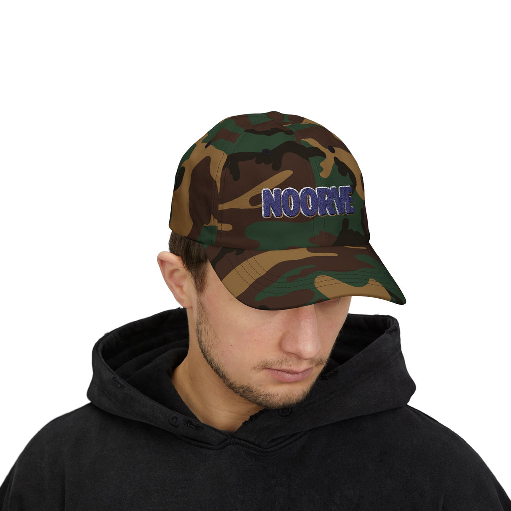 Dad Cap — Embroidered "NOORVE" White Classic Baseball Hat
