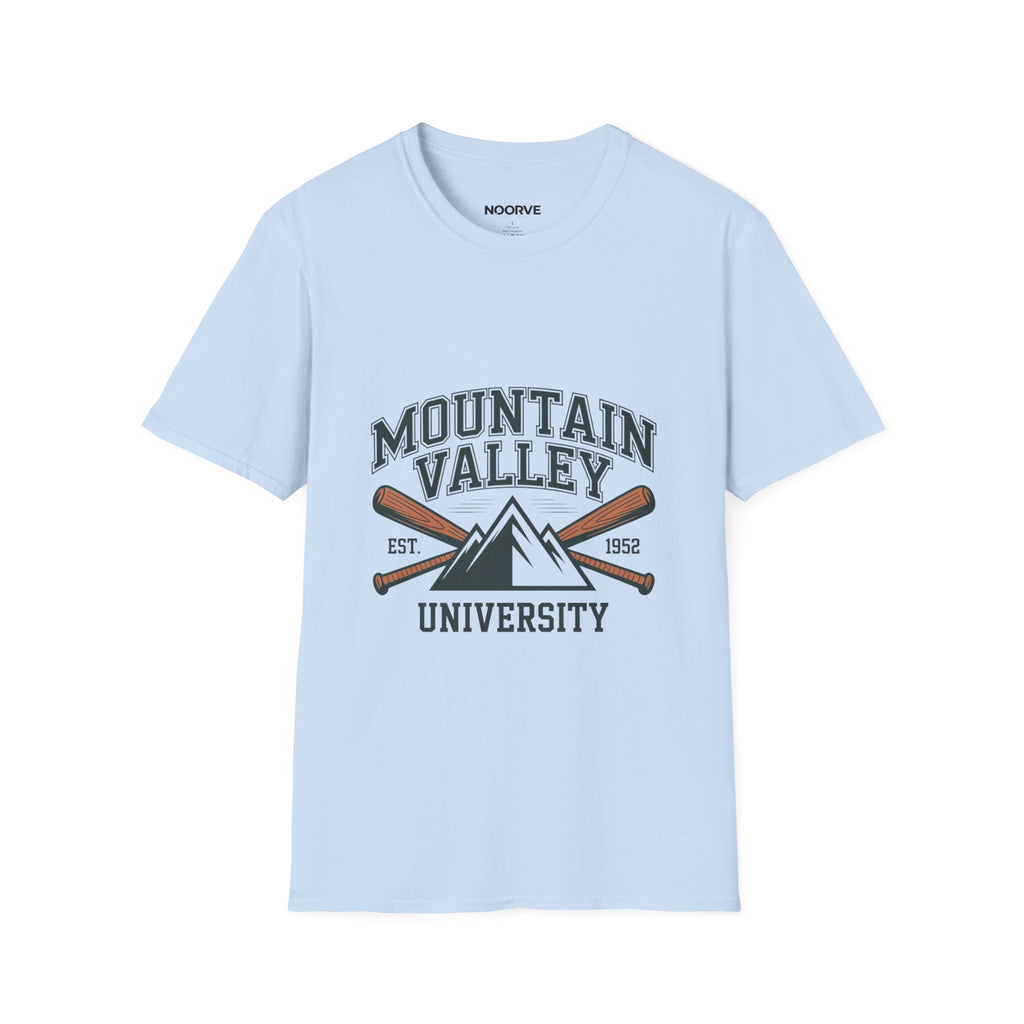 Mountain Valley University T‑Shirt — Vintage Collegiate Outdoor Tee