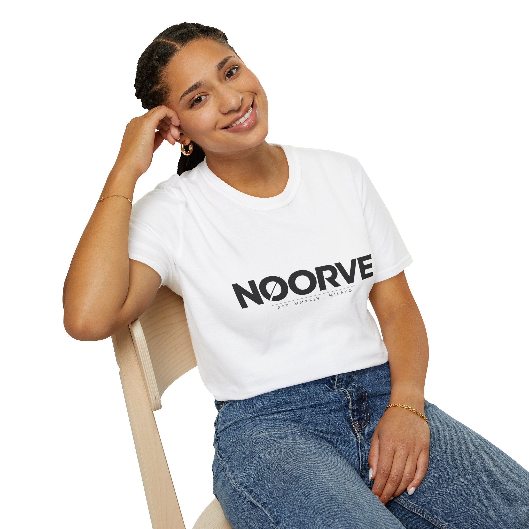 NOORVE Logo T-Shirt — Minimalist Milano Graphic Tee