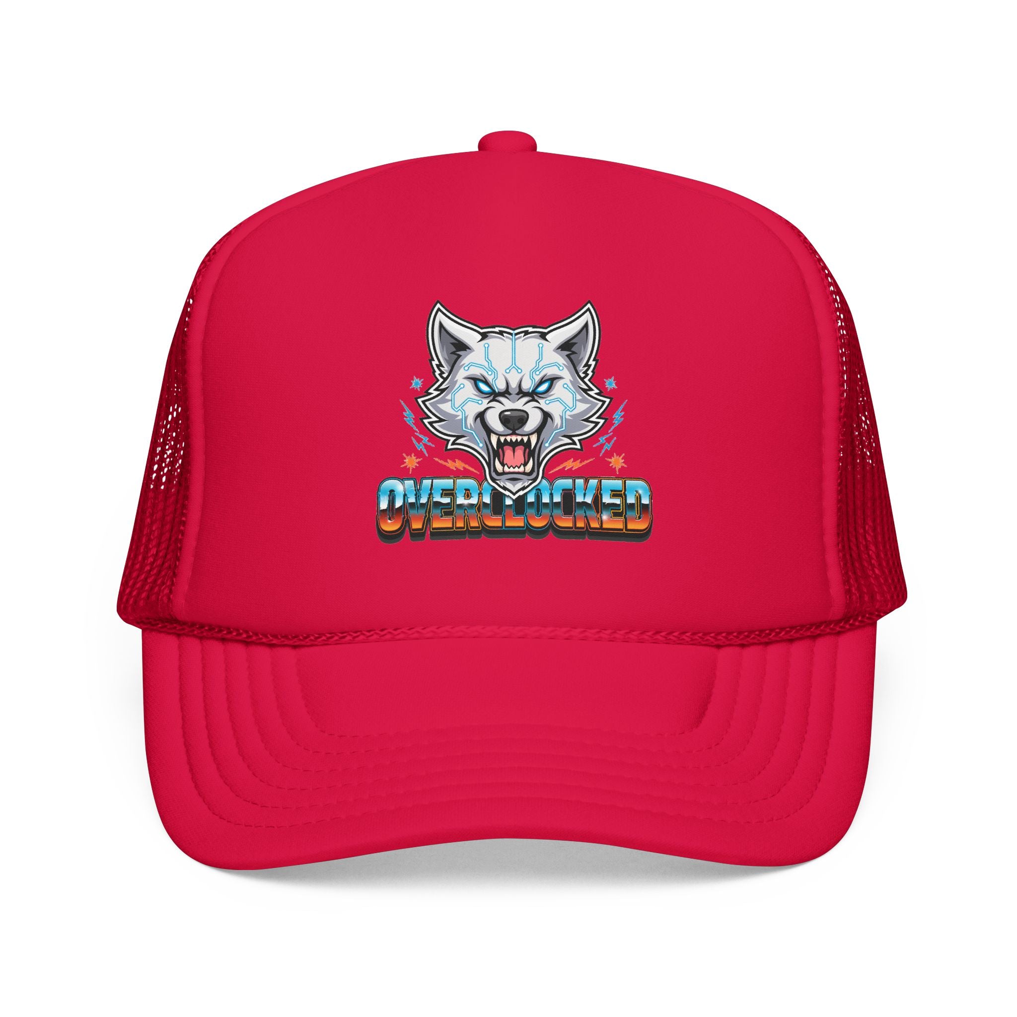 Wolf Trucker Hat — Fierce Arctic Wolf Foam Trucker Cap