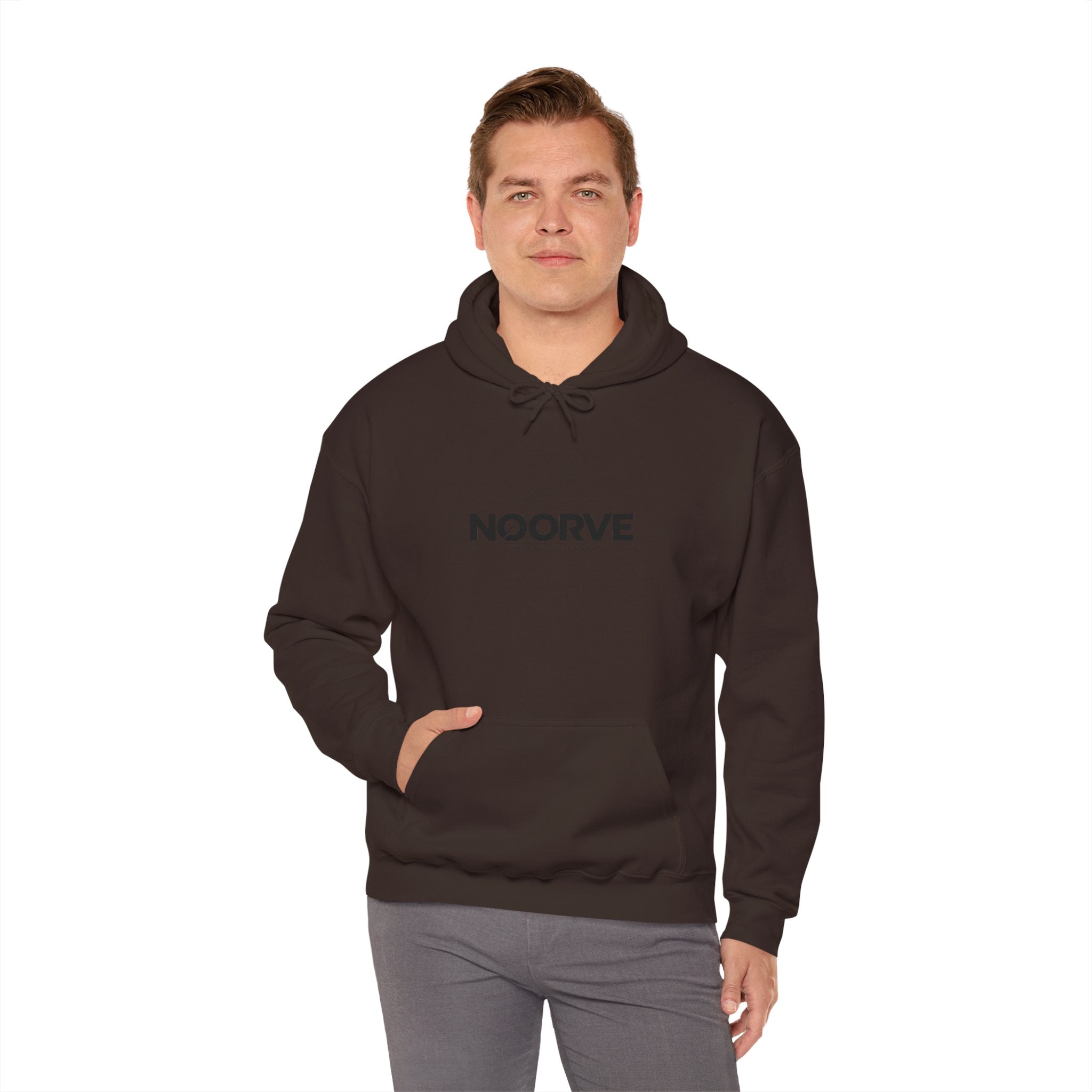 Noorve 'ISHQ' Script Hoodie — Floral Arabic Love Graphic Pullover