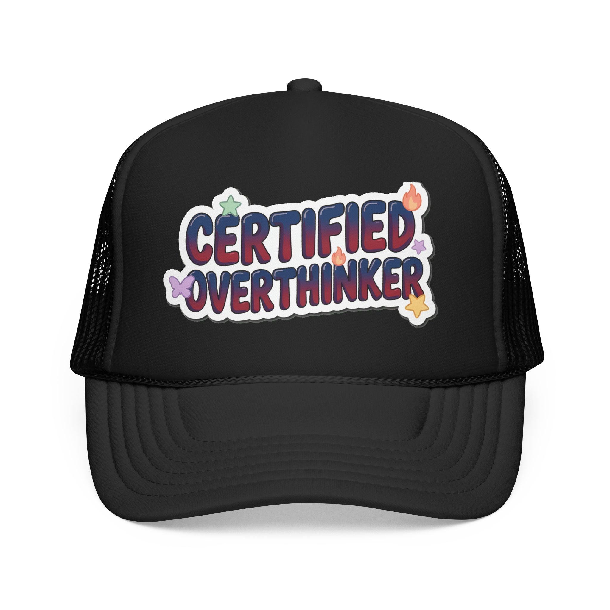 Trucker Hat — Certified Overthinker Foam Patch Cap | Noorve | Hats
