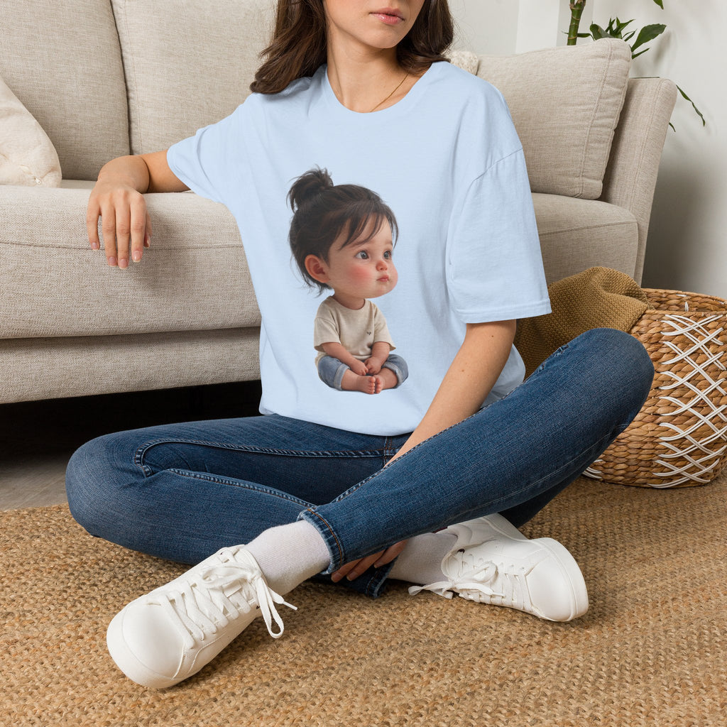 Cute Toddler Portrait T-Shirt — Adorable Baby Face Graphic Tee | Noorve | T-Shirt