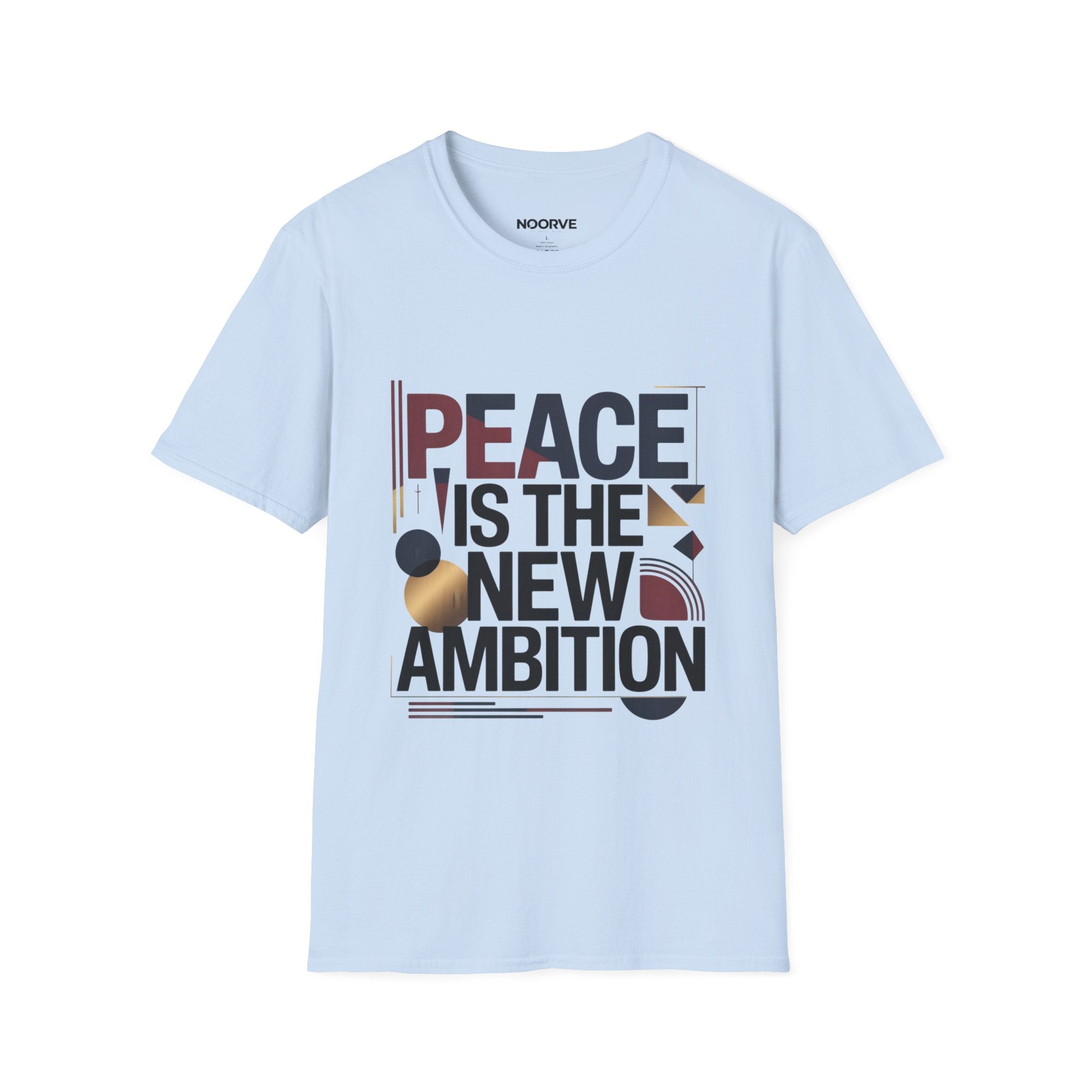 Peace Is The New Ambition T-Shirt — Modern Typography Peace Tee