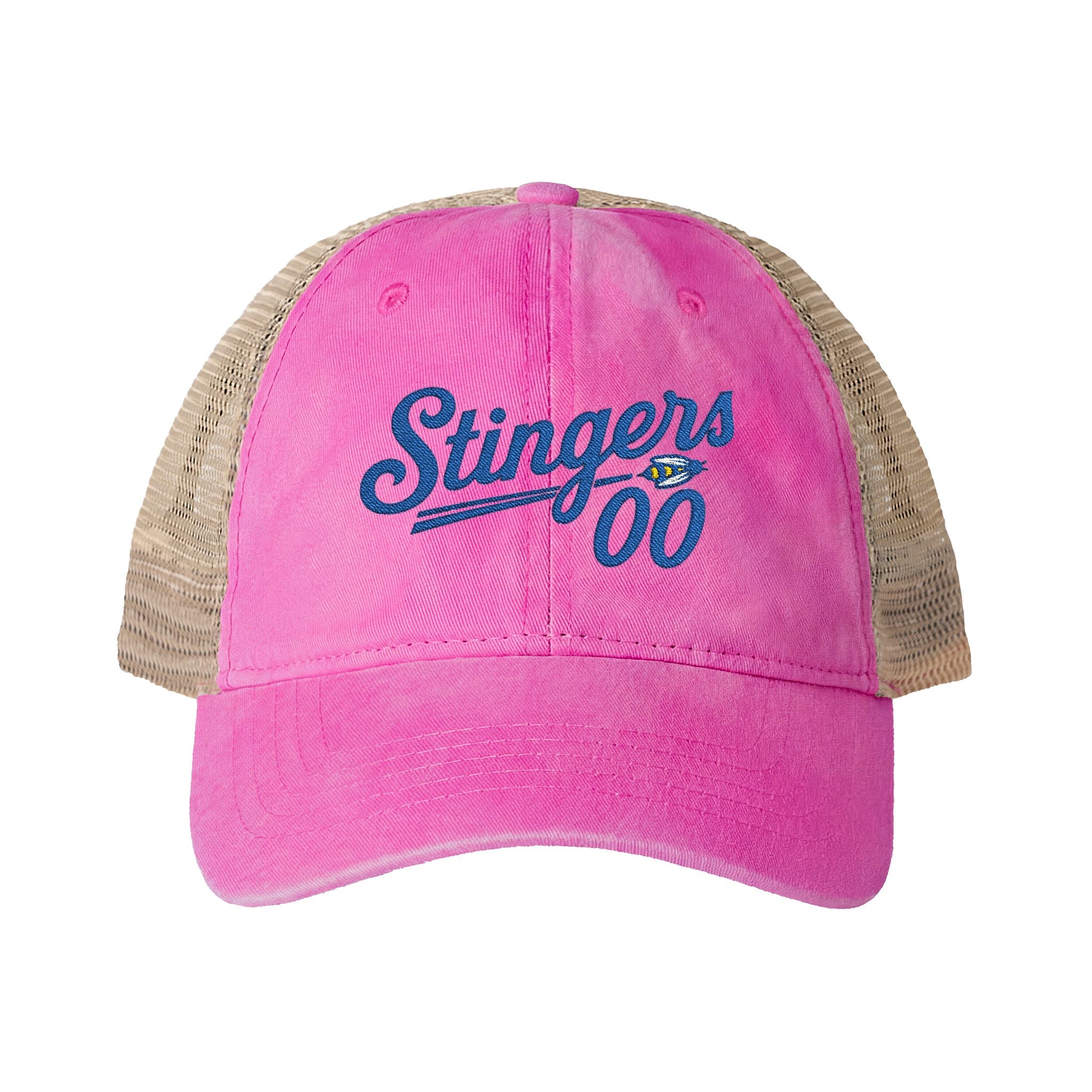Black Leopard Print Washed Mesh-Back Cap