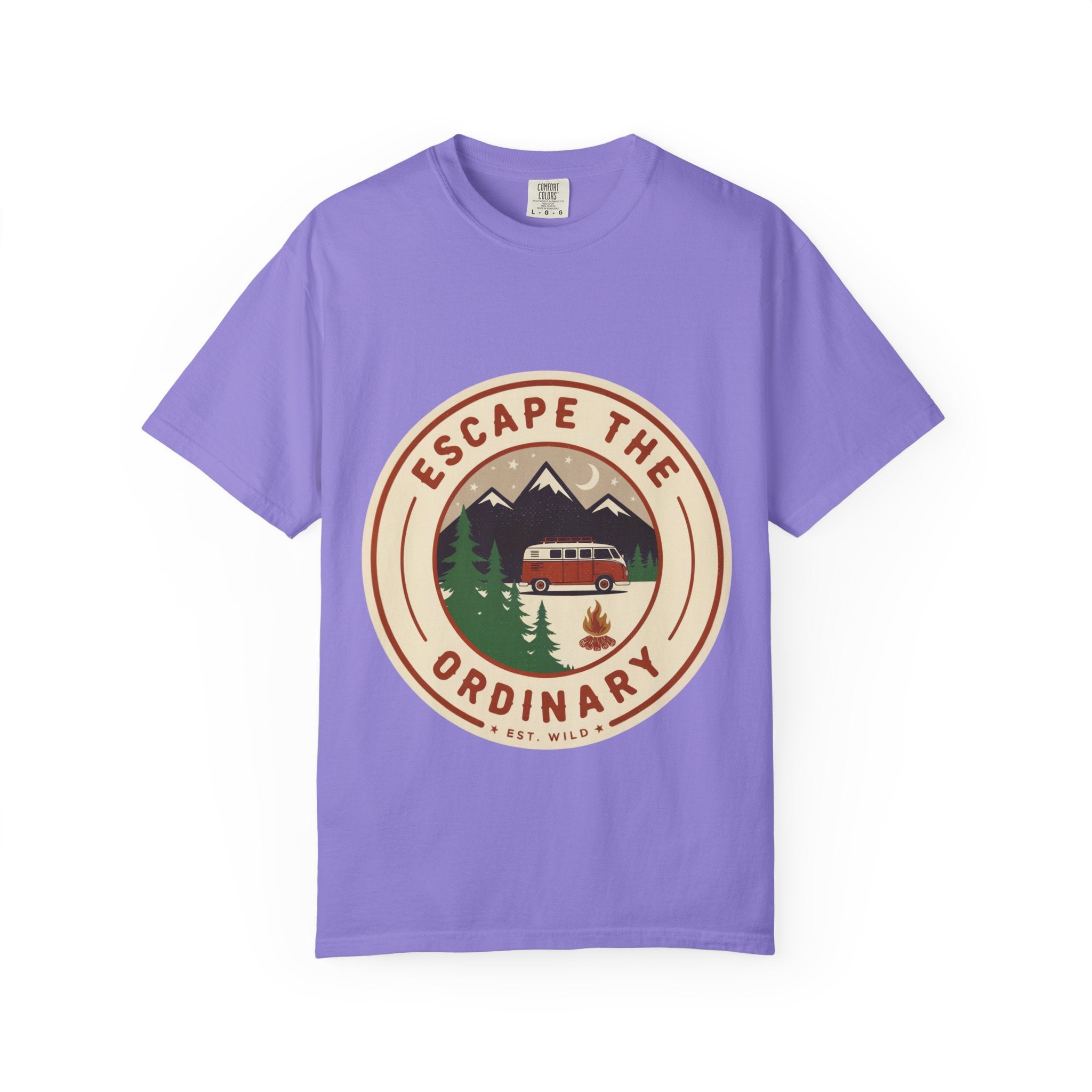 Escape the Ordinary T-Shirt — Vintage Camper Adventure Graphic Tee | Noorve | T-Shirt