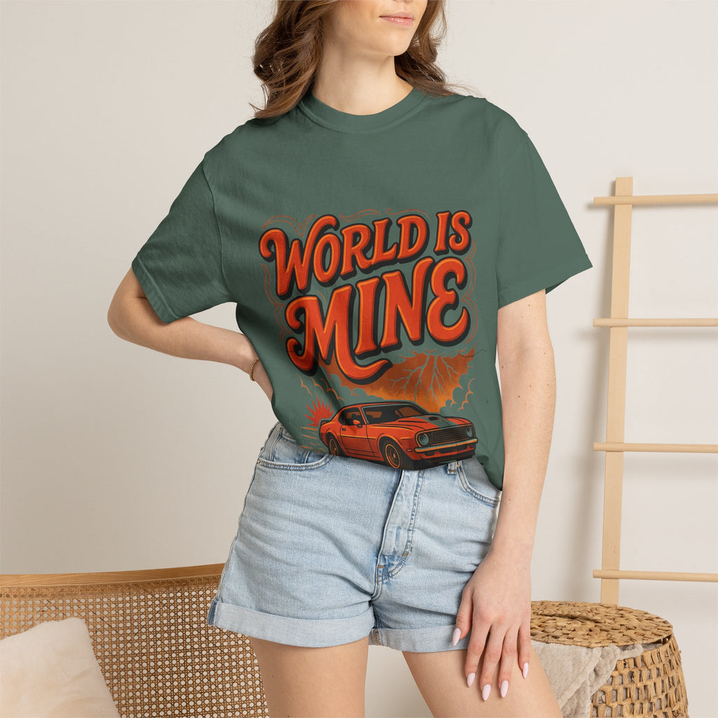 World Is Mine Vintage Muscle Car T-Shirt