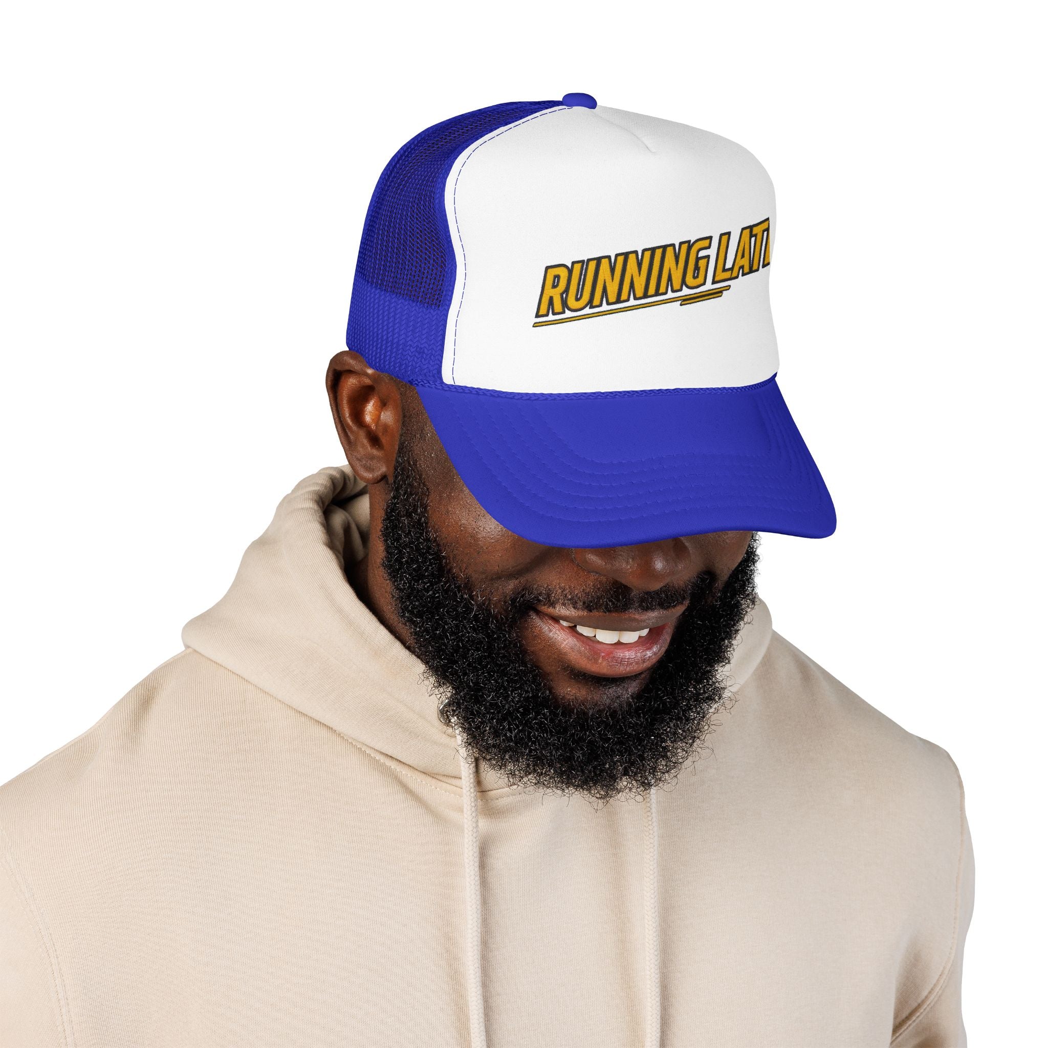 Running Late Trucker Hat — Vintage Mesh Edition