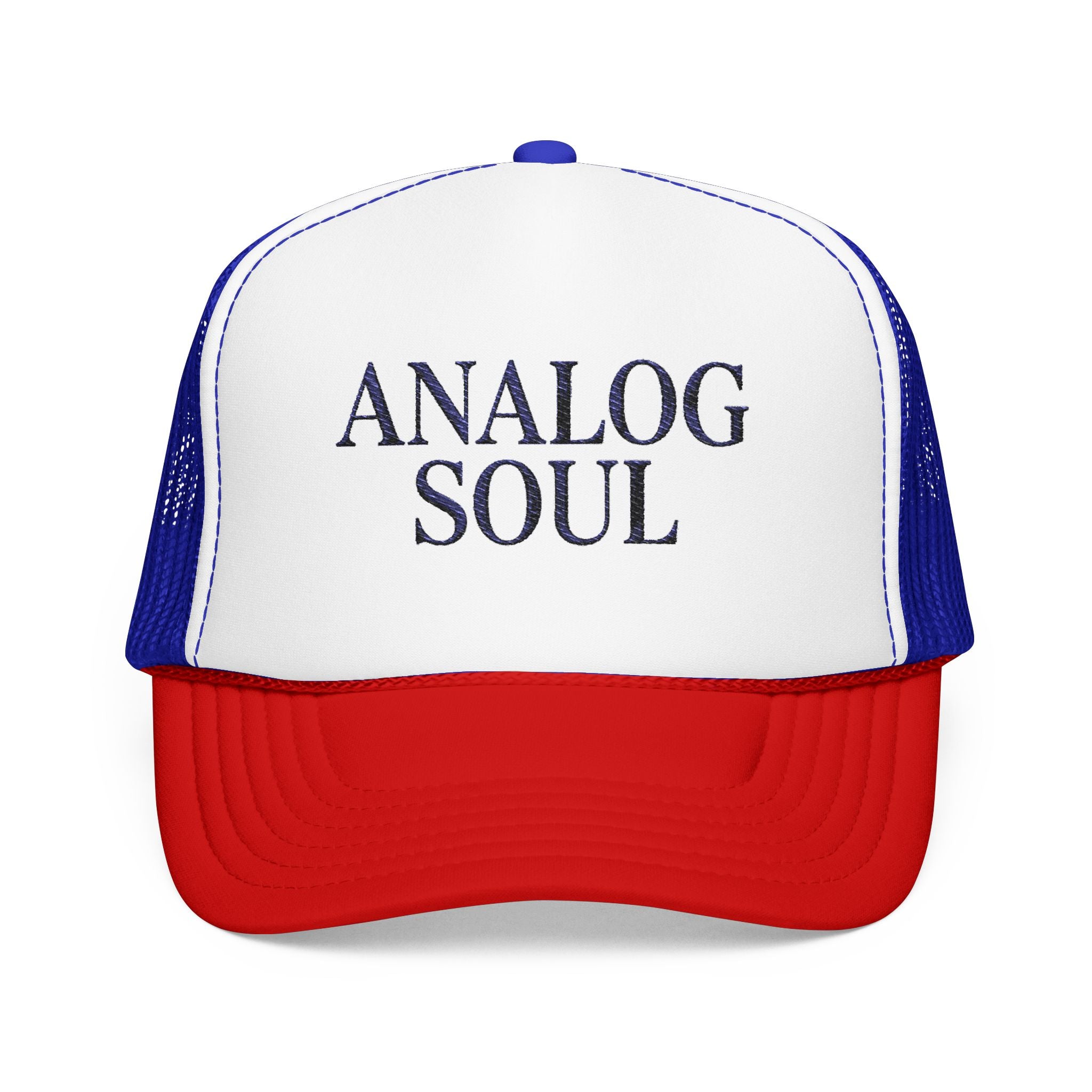 Analog Soul Trucker Hat — Retro Music-Inspired Foam Mesh Cap | Noorve | Hats