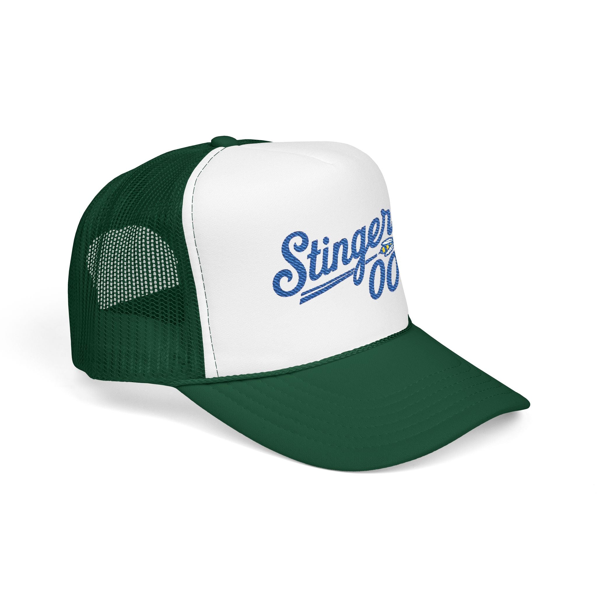Stingers '00 Trucker Hat — Vintage Script Foam Mesh Cap