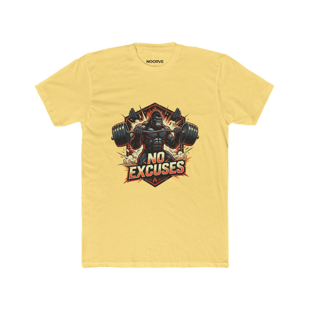 No Excuses Gym T-Shirt — Motivational Weightlifting Tee | Noorve | T-Shirt