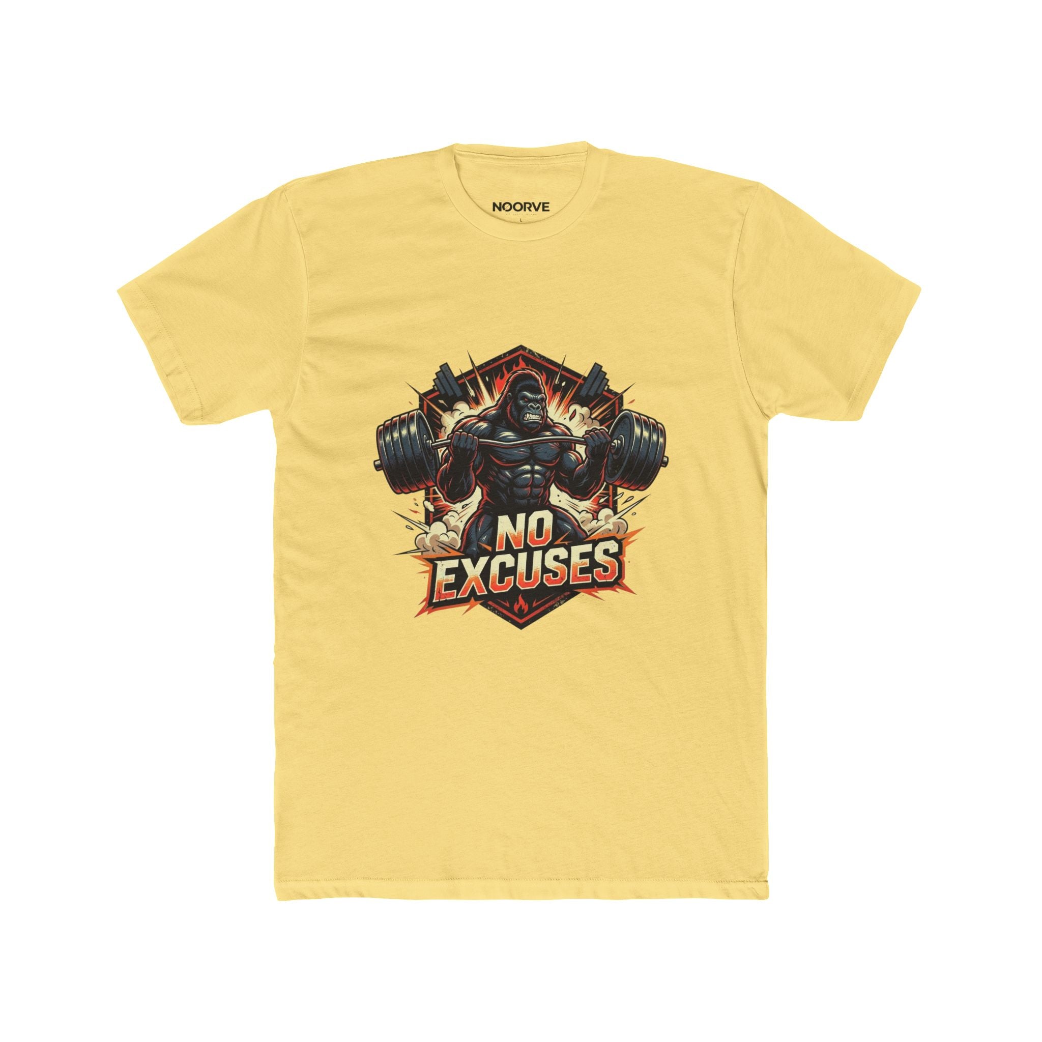 No Excuses Gym T-Shirt — Motivational Weightlifting Tee | Noorve | T-Shirt