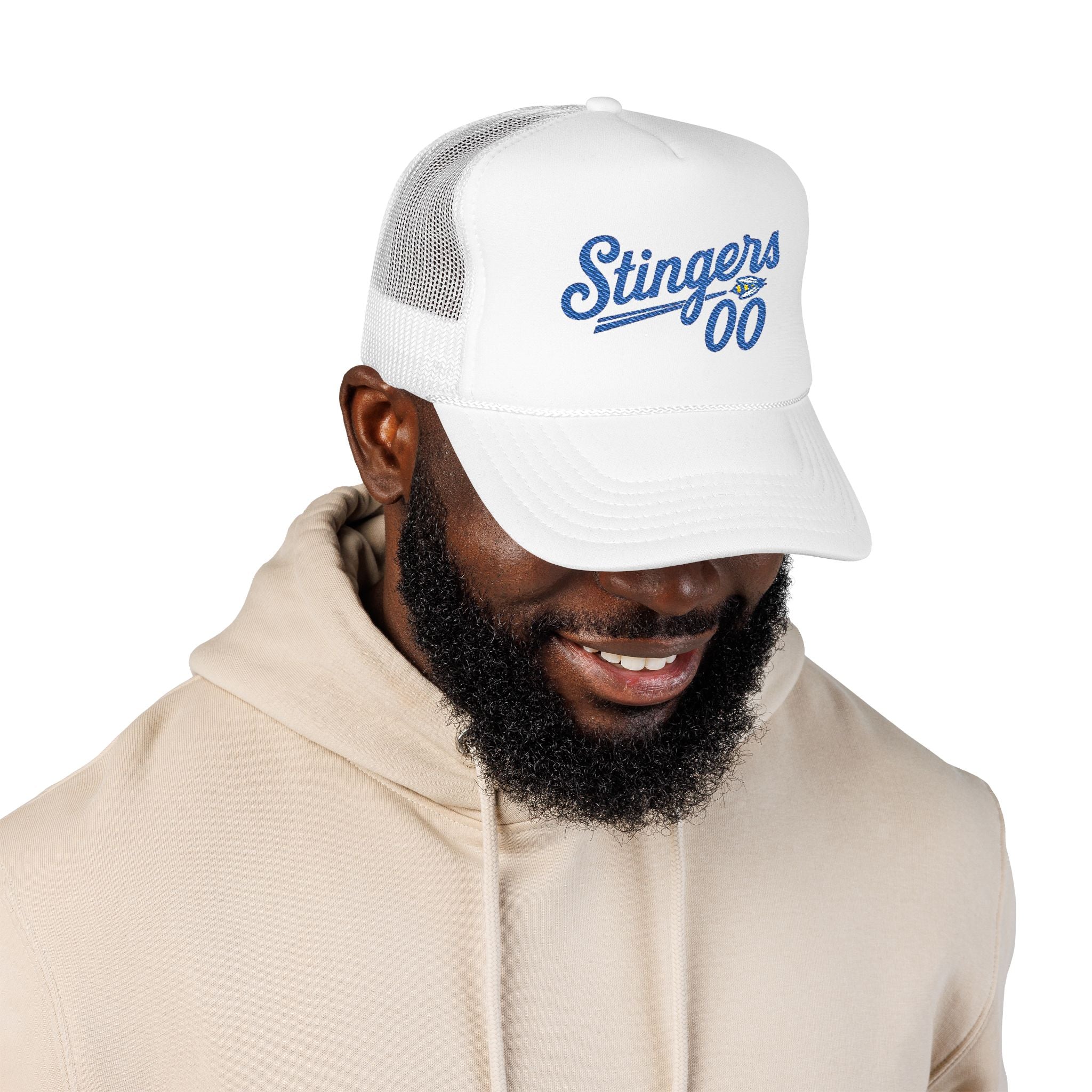 Stingers '00 Trucker Hat — Vintage Script Foam Mesh Cap
