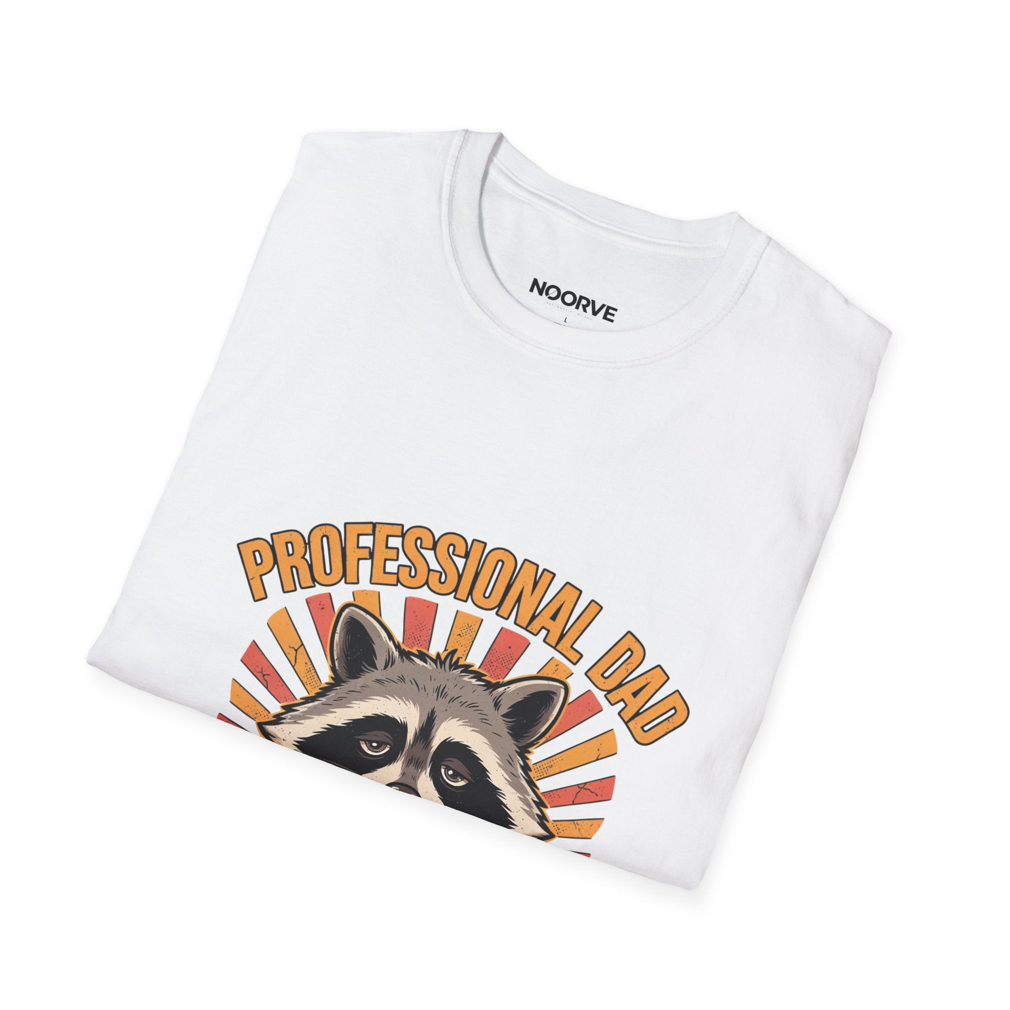 Dad T-Shirt – “Professional Dad, Amateur Sleeper” Cute Raccoon Father’s Day Tee